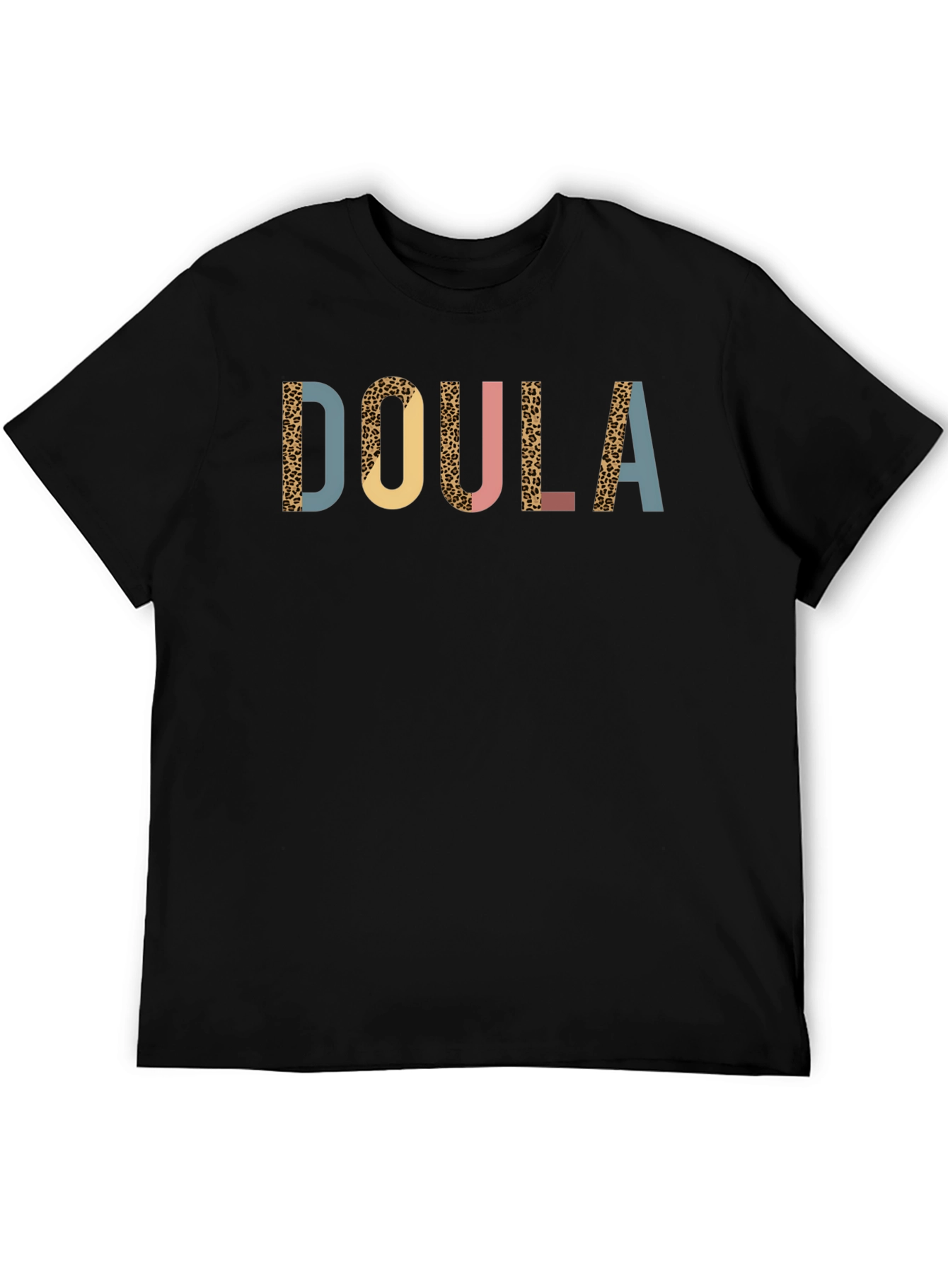 Doula Graphic T-Shirt - Leopard Print Design