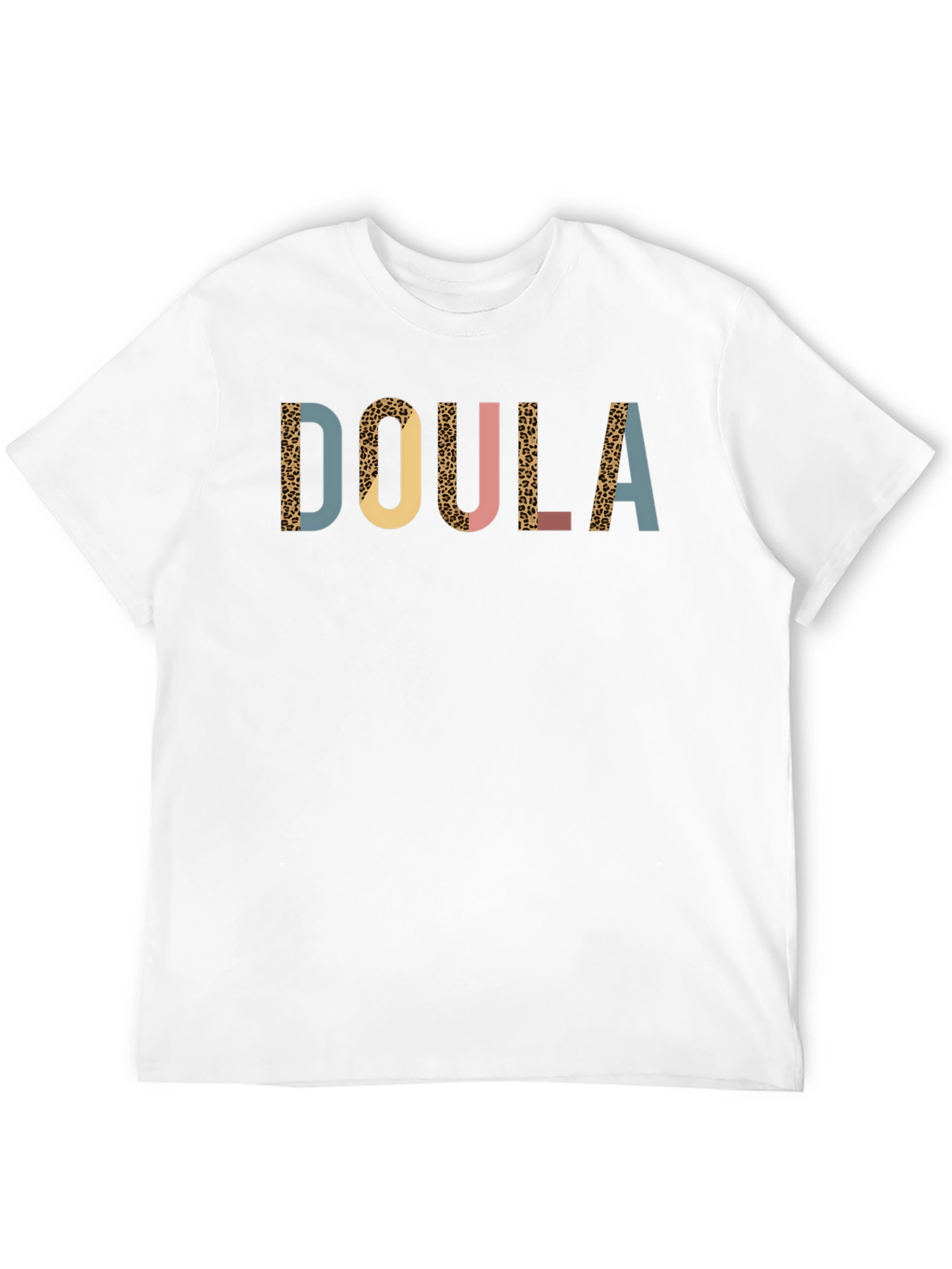 Doula Graphic T-Shirt - Leopard Print Design