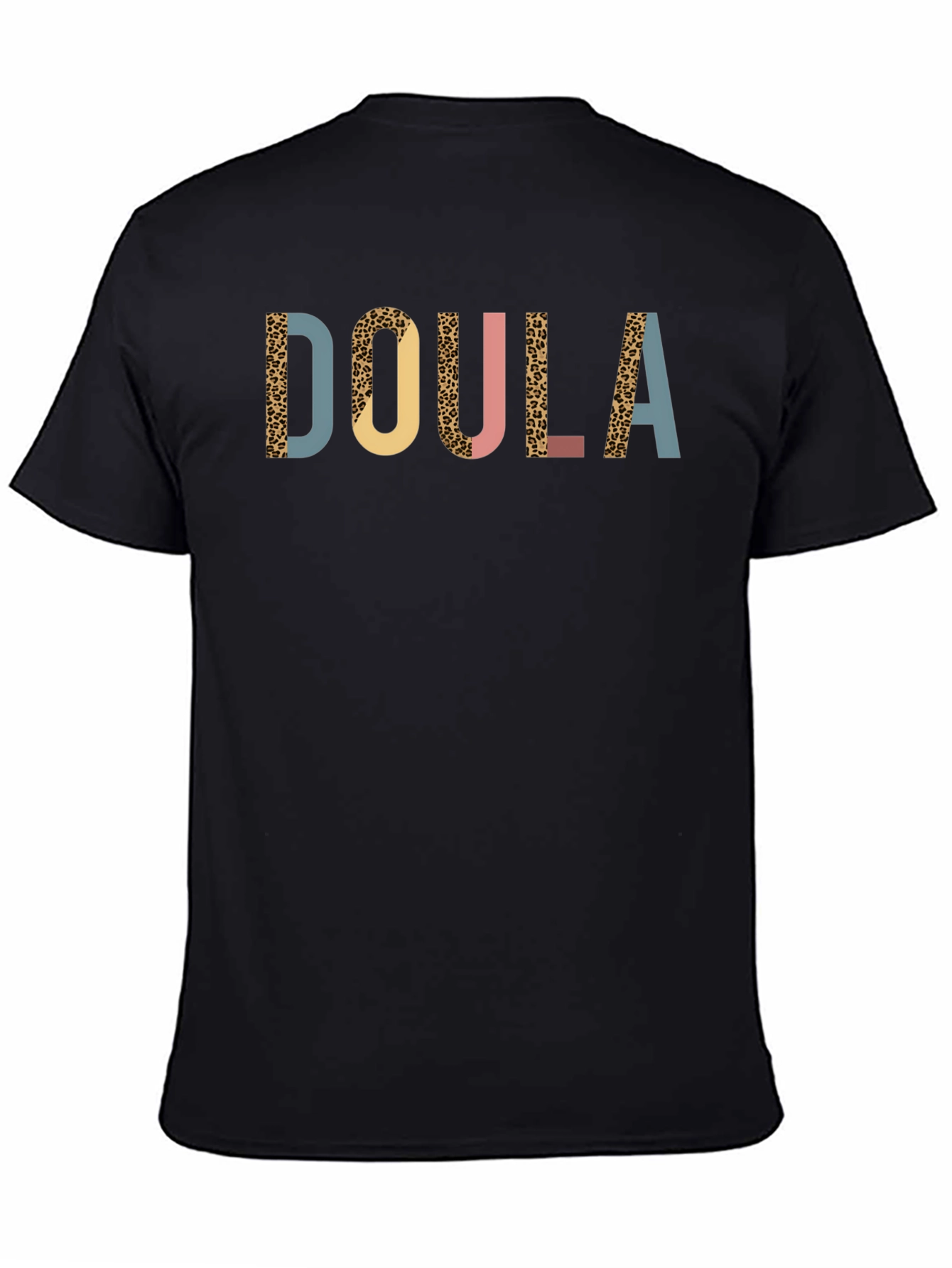 Doula Graphic T-Shirt - Leopard Print Design