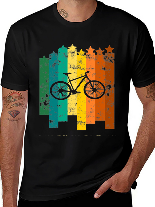Retro Bike Graphic T-Shirt - Vintage Cycling Design