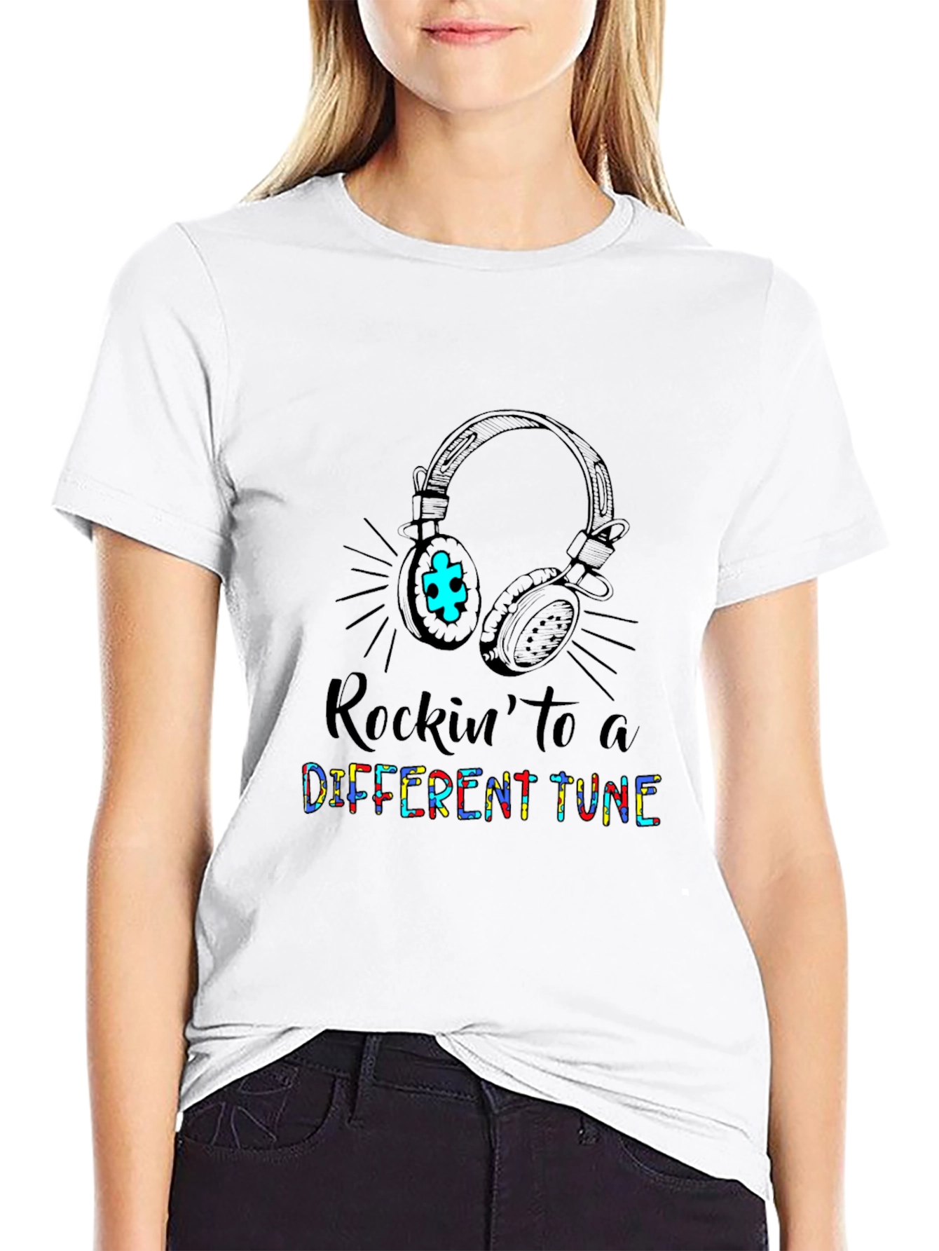 Rockin to a Different Tune Autism Awareness T-Shirt