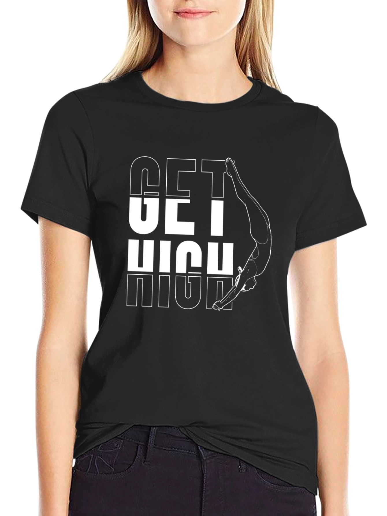 Get High Diving Graphic Tee