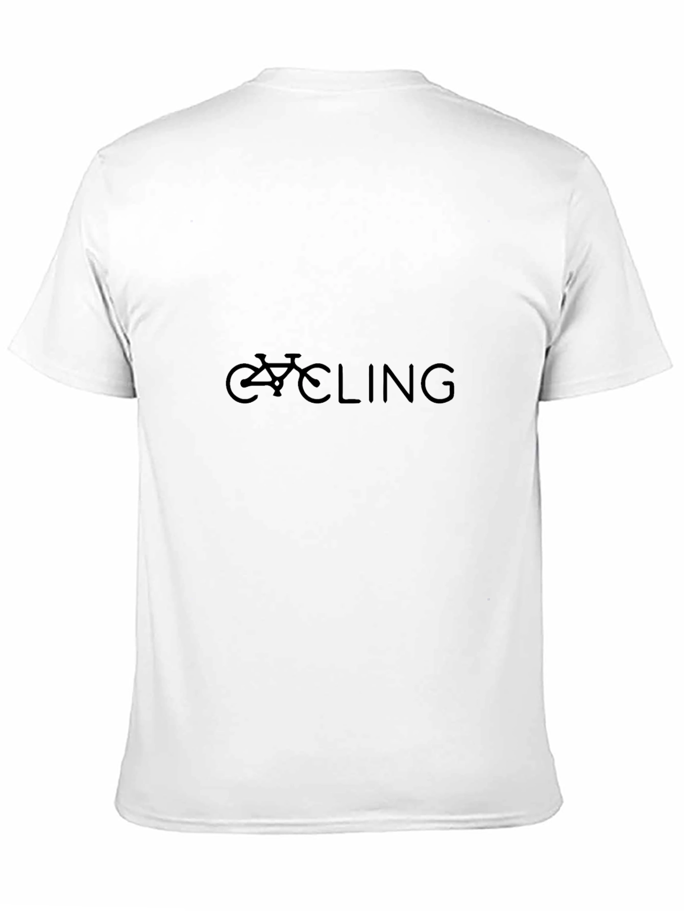 Cycling Graphic Tee - Black Cotton