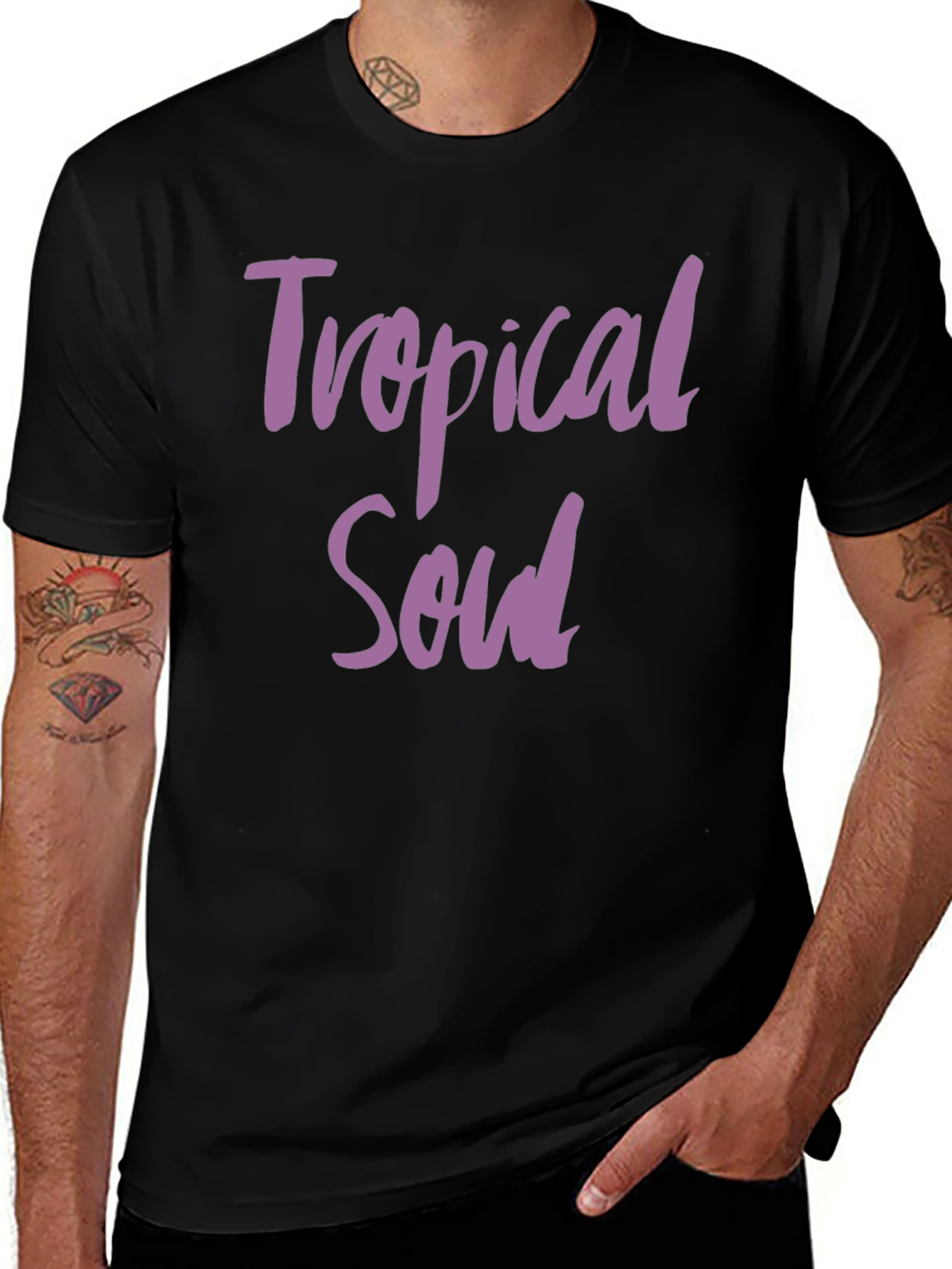 Tropical Soul Graphic Tee - Black