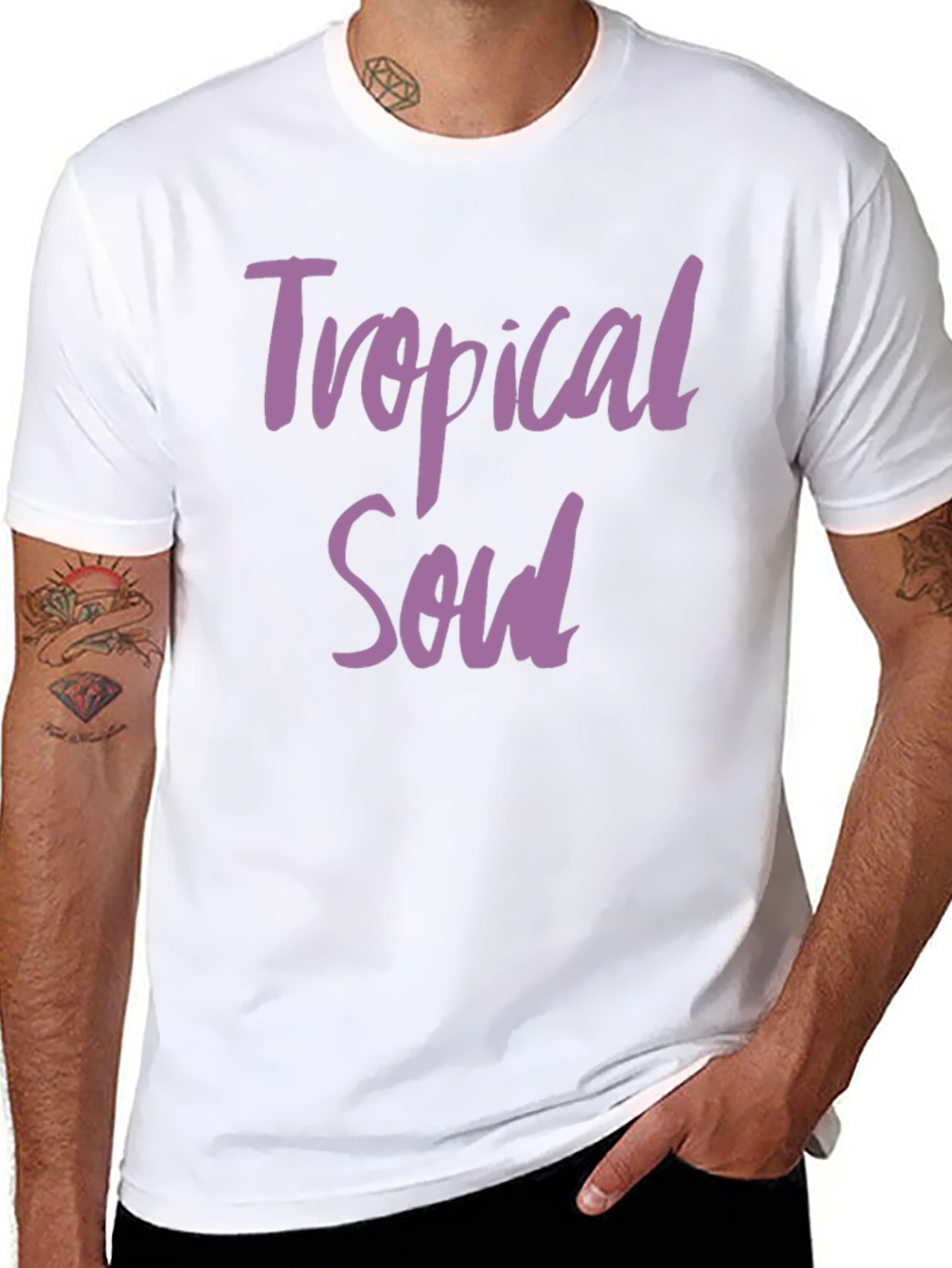 Tropical Soul Graphic Tee - Black