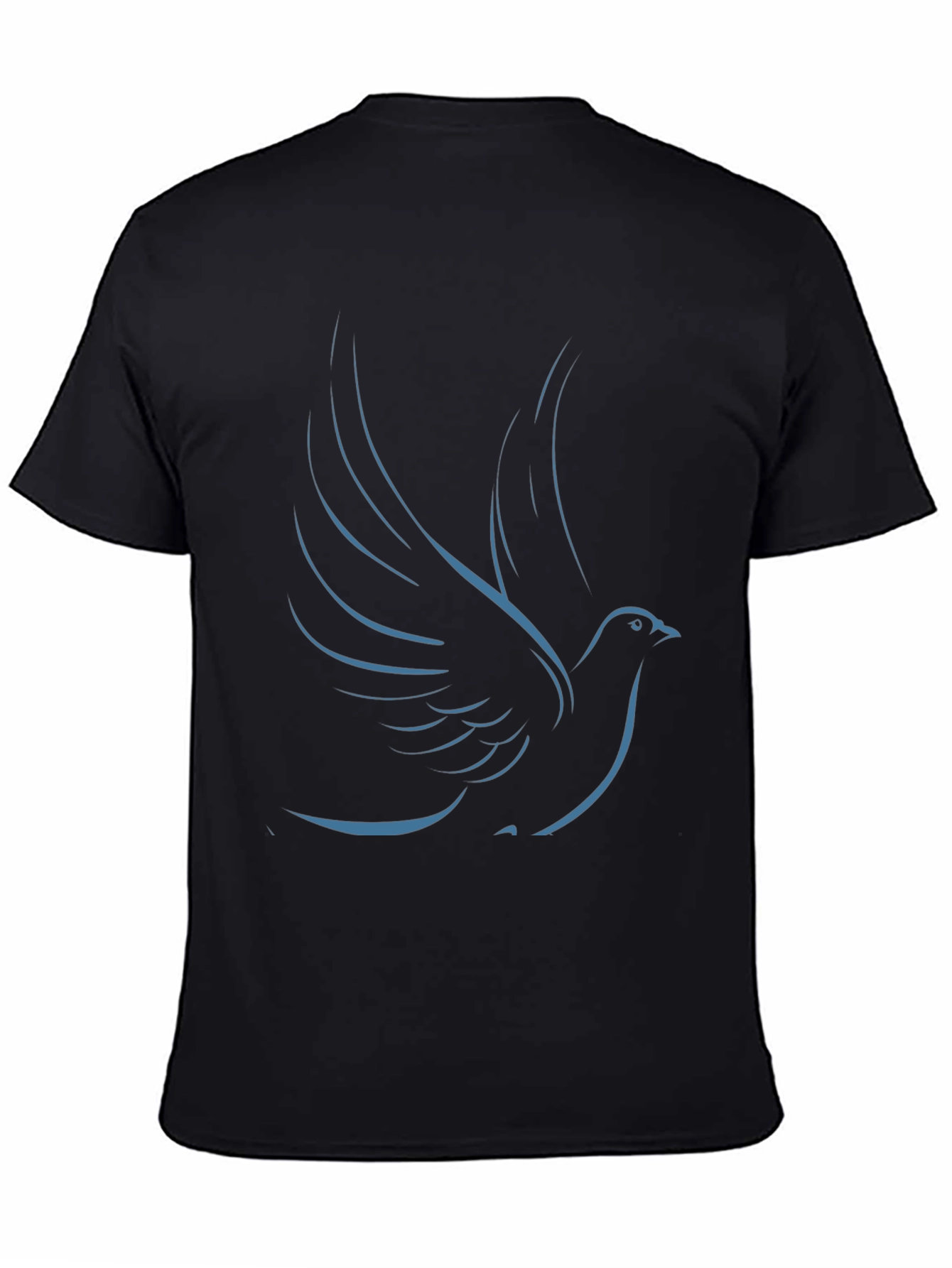Dove Graphic Tee - Sleek & Stylish Black T-Shirt