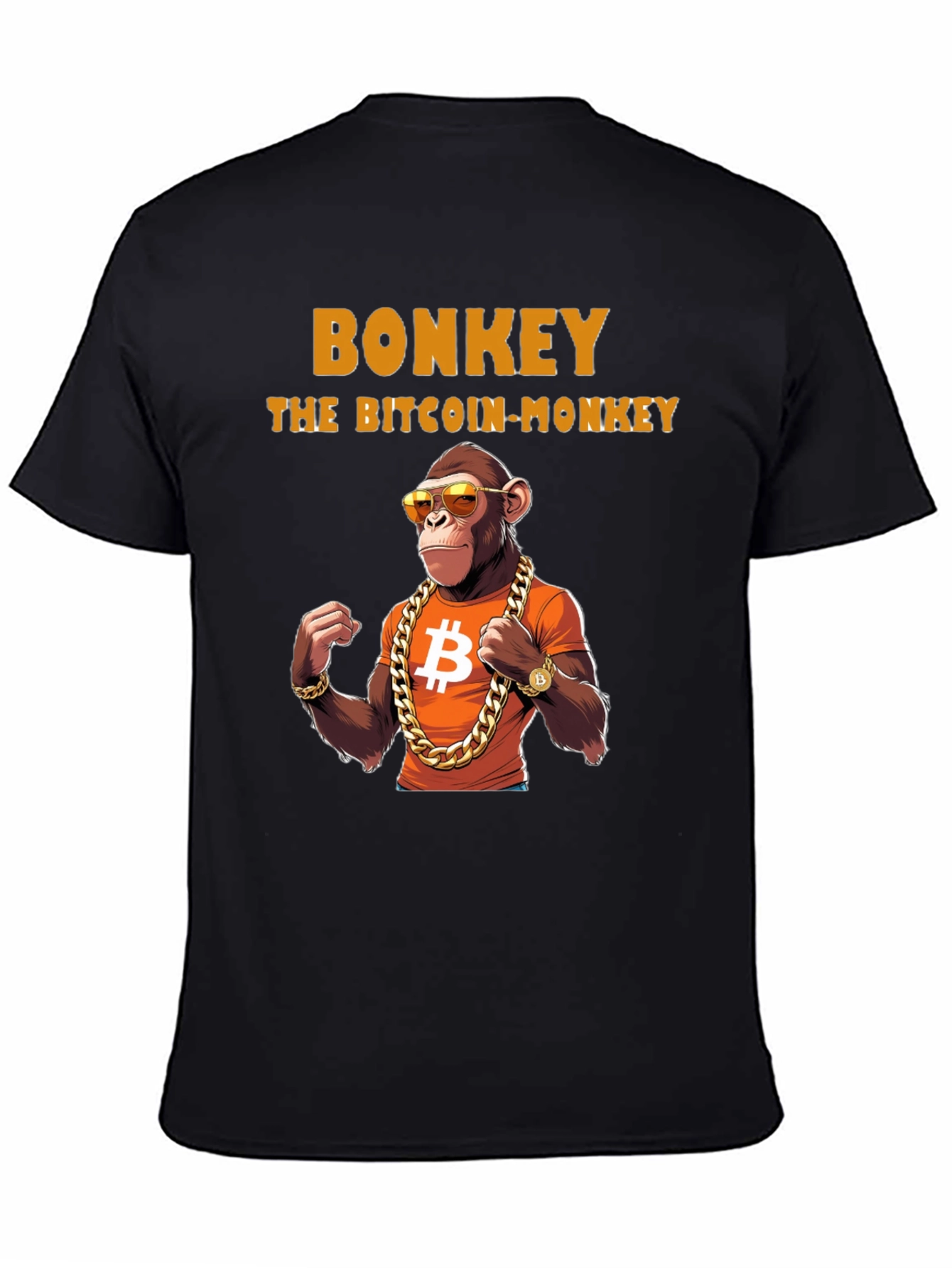 Bonkey Bitcoin Monkey Graphic T-Shirt
