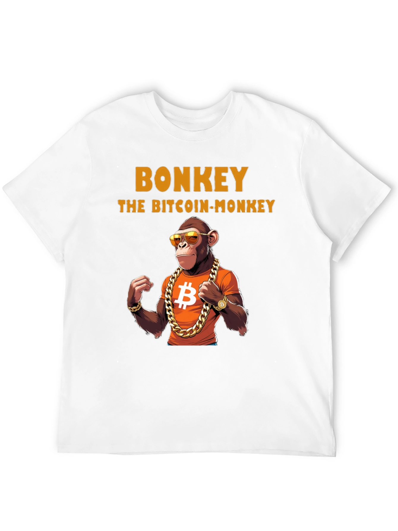 Bonkey Bitcoin Monkey Graphic T-Shirt