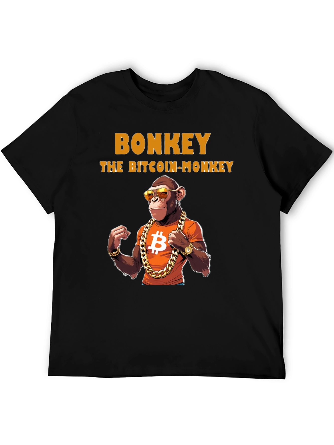 Bonkey Bitcoin Monkey Graphic T-Shirt