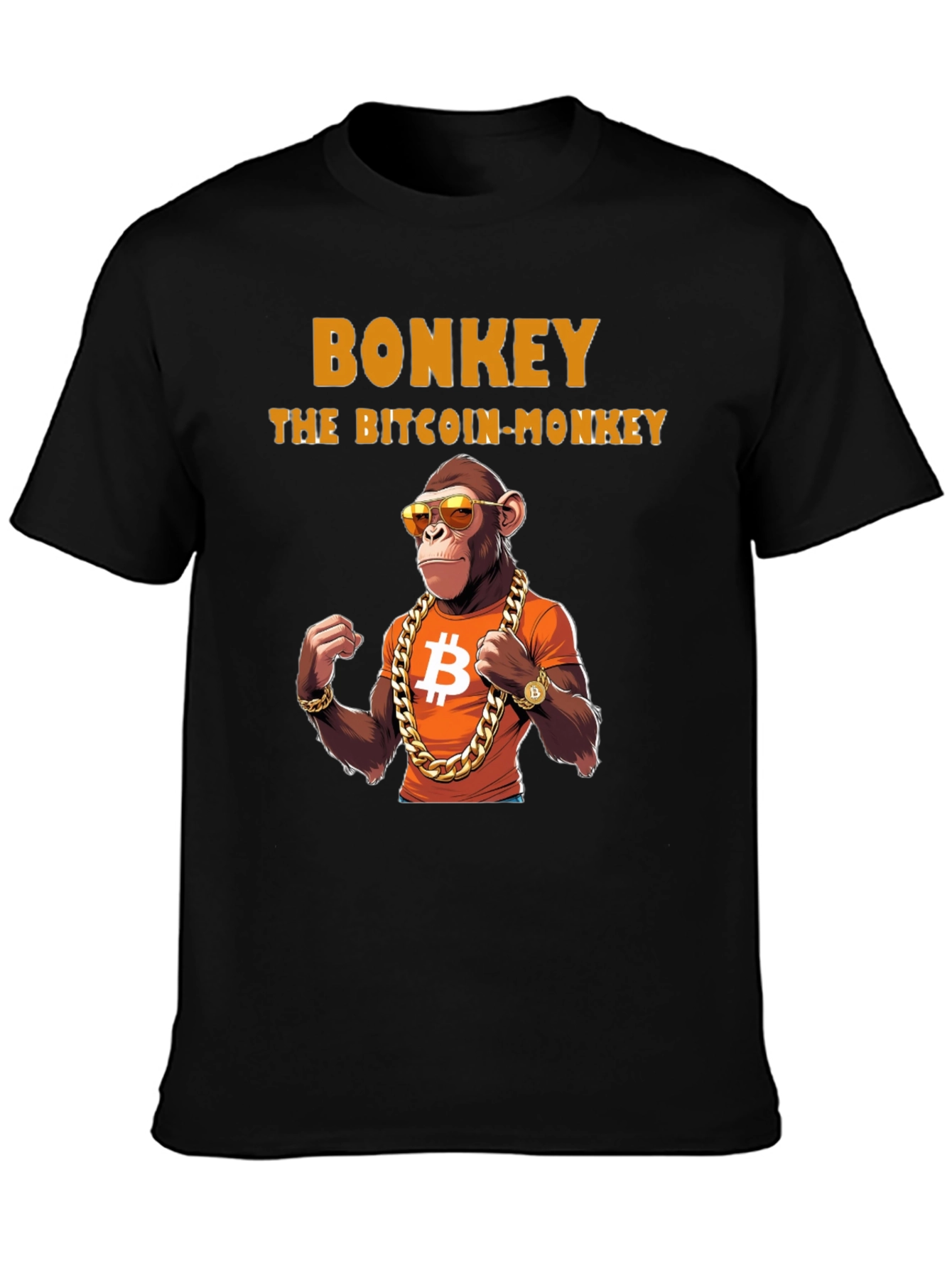 Bonkey Bitcoin Monkey Graphic T-Shirt