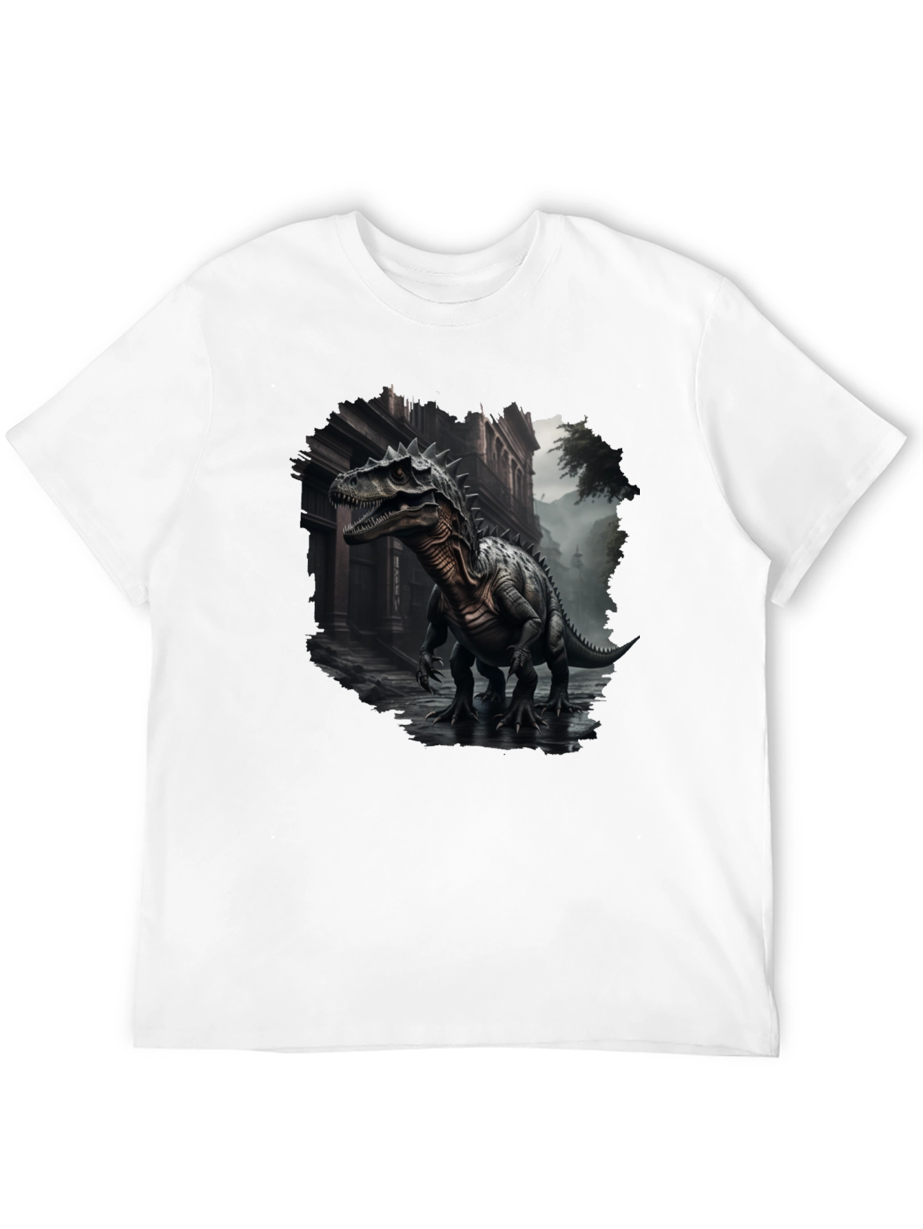 Dinosaur Urban T-Shirt - Black Graphic Tee