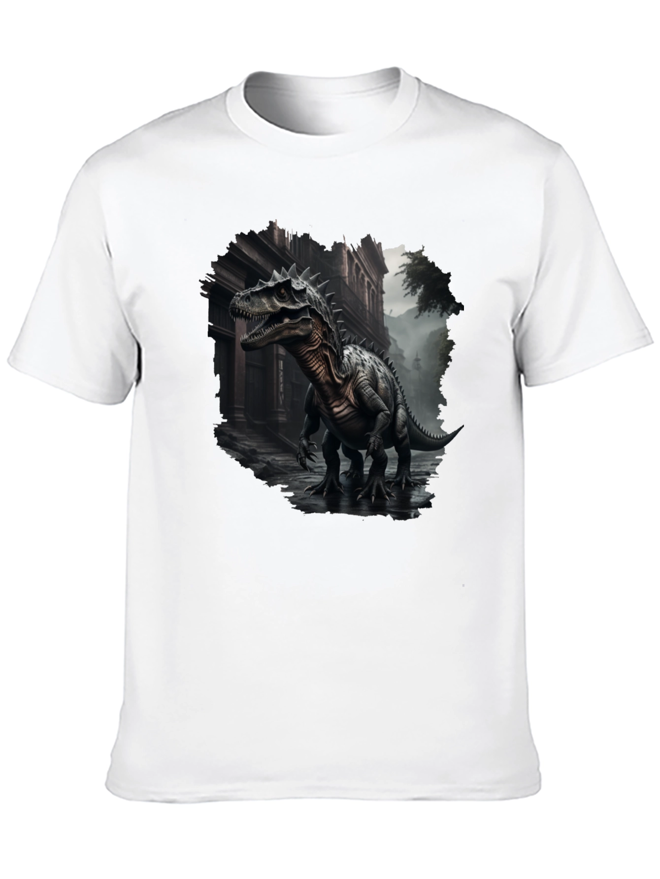 Dinosaur Urban T-Shirt - Black Graphic Tee