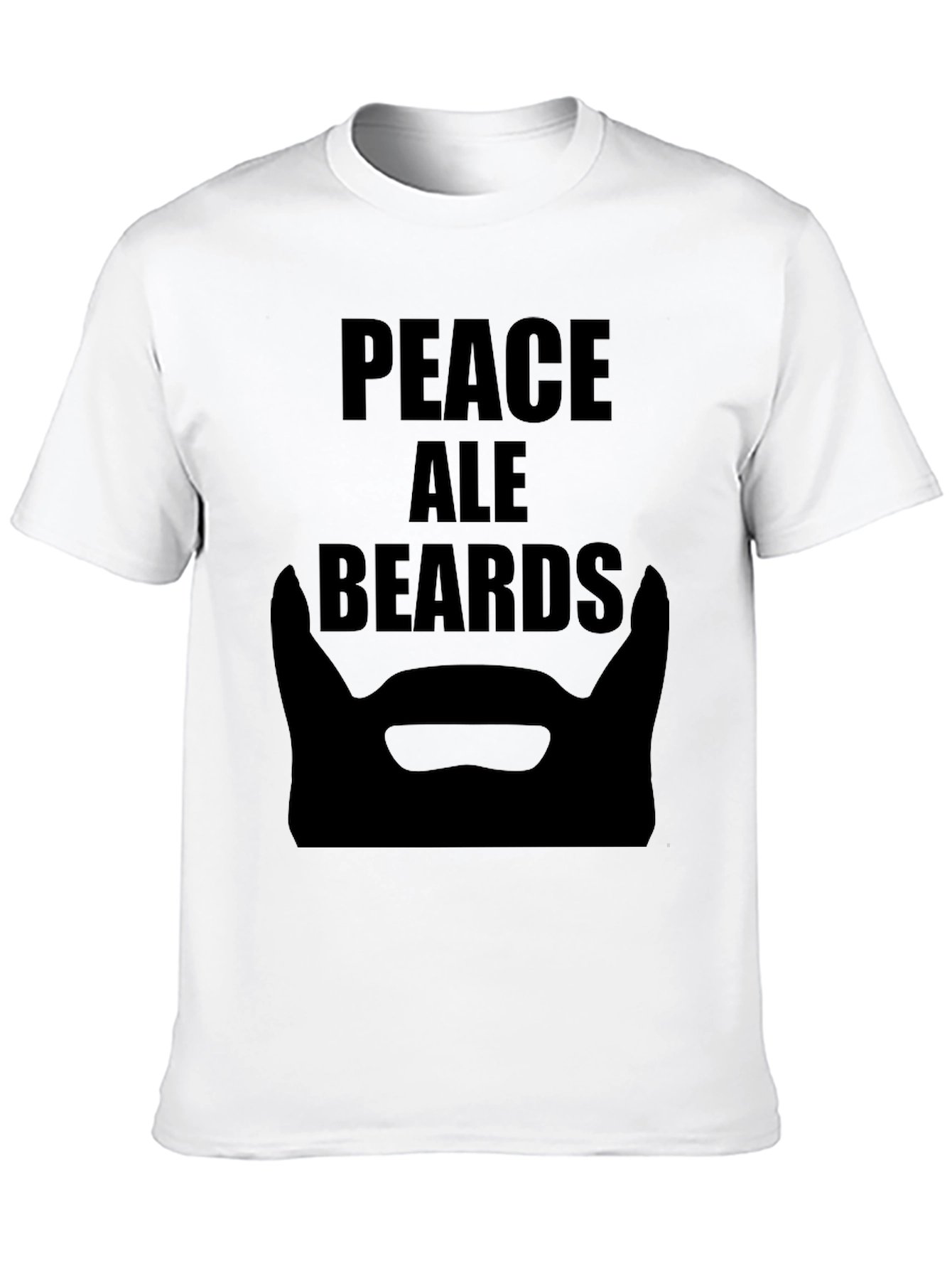 Peace Ale Beards Black T-Shirt
