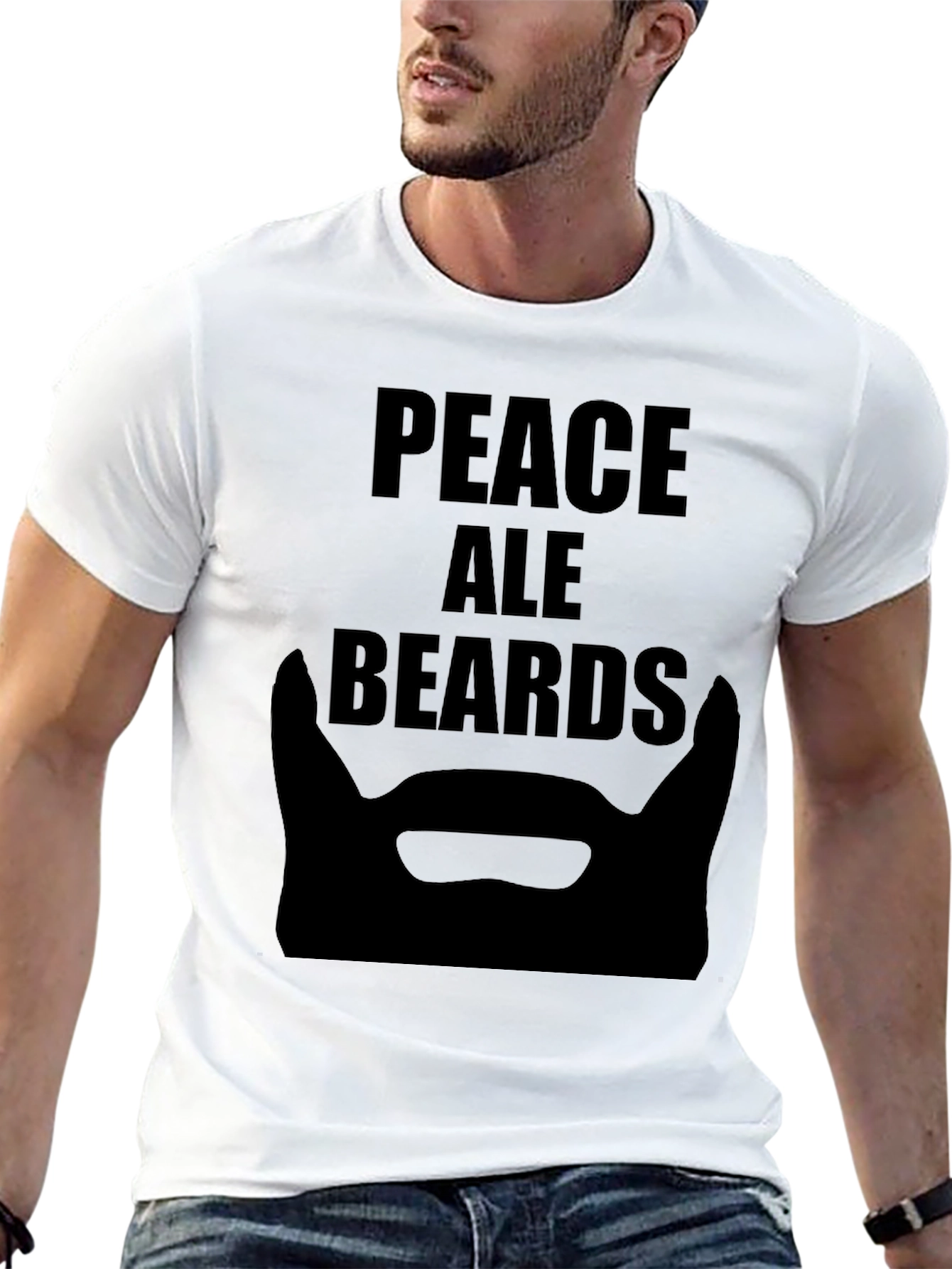 Peace Ale Beards Black T-Shirt
