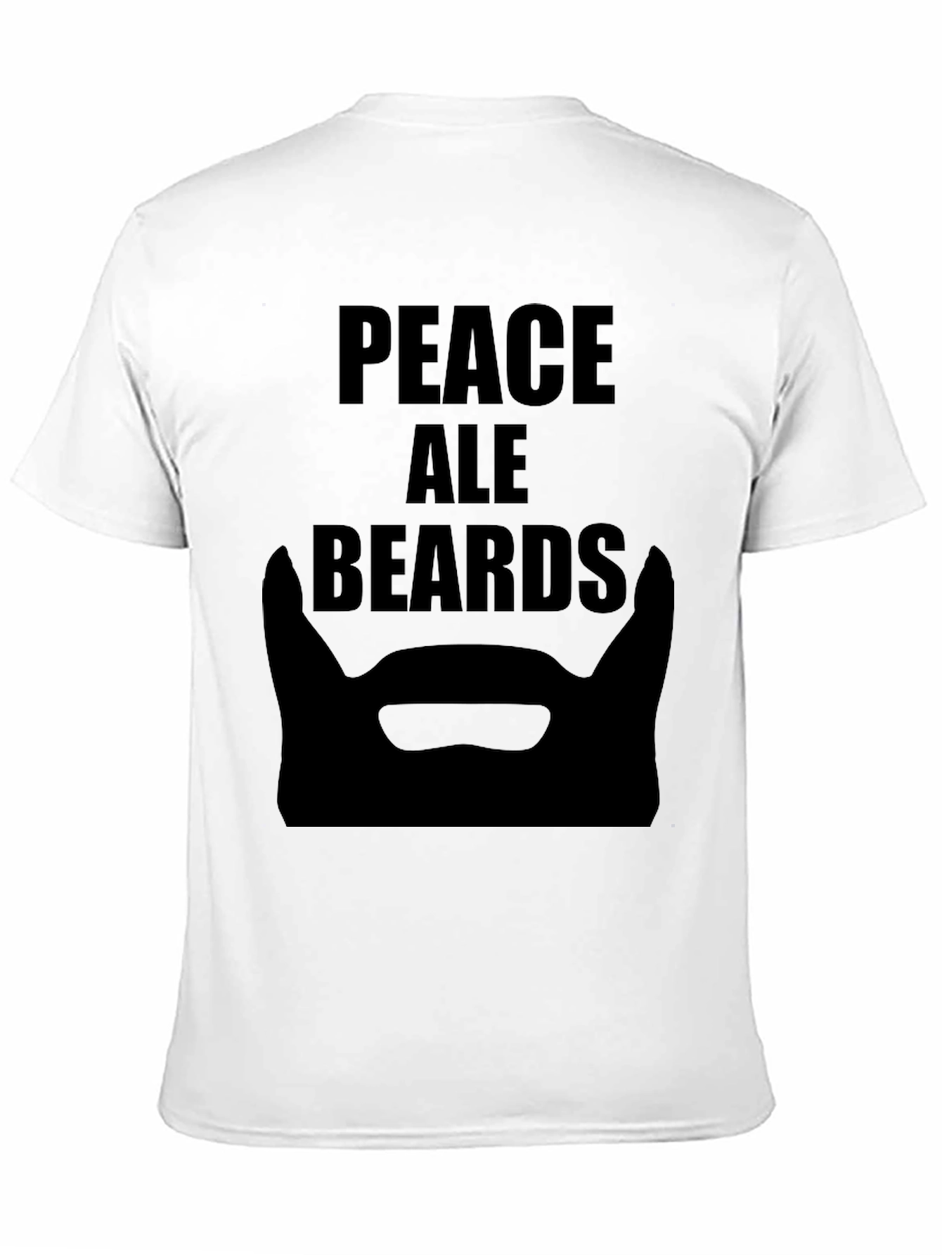 Peace Ale Beards Black T-Shirt