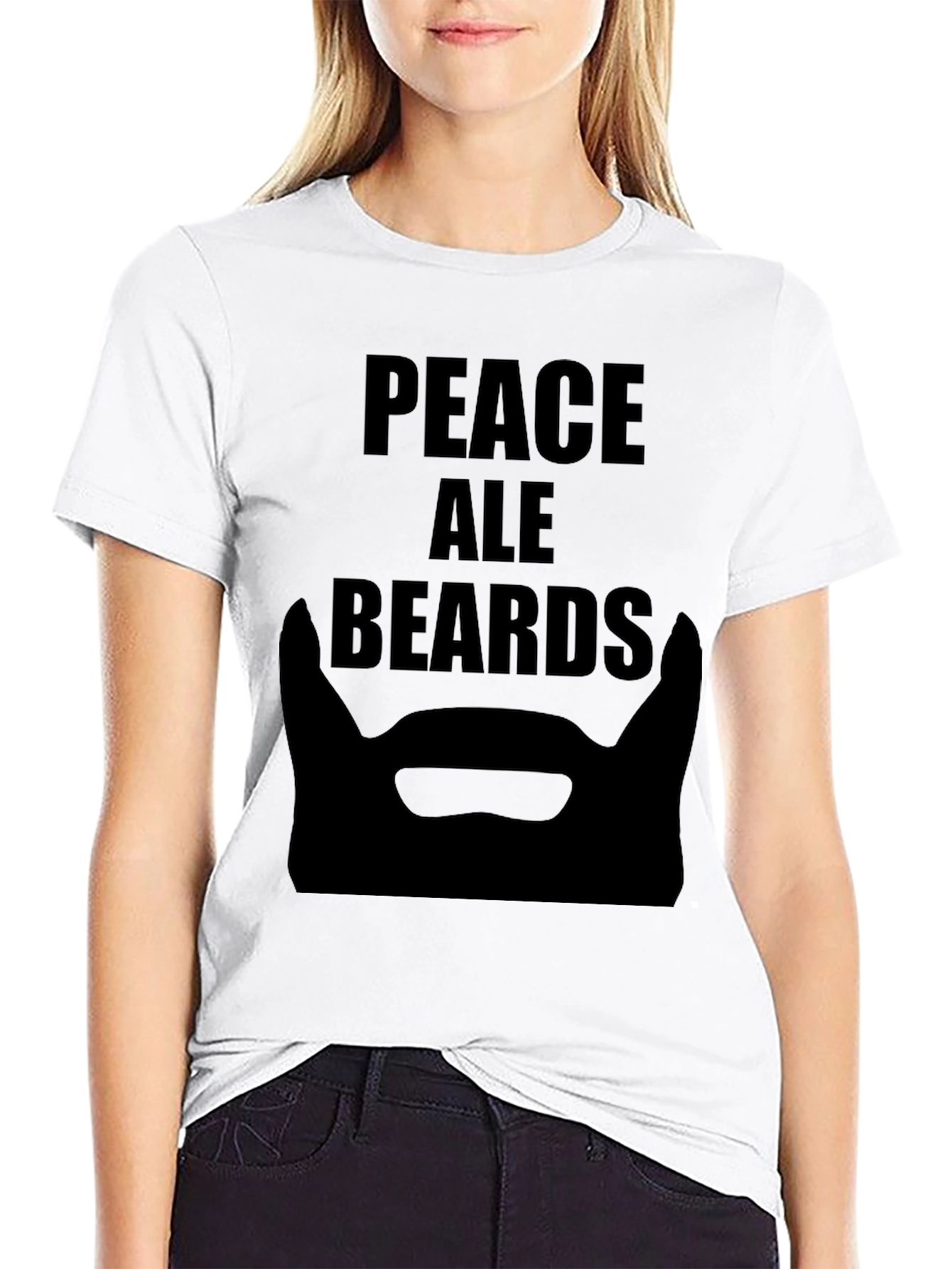 Peace Ale Beards Black T-Shirt
