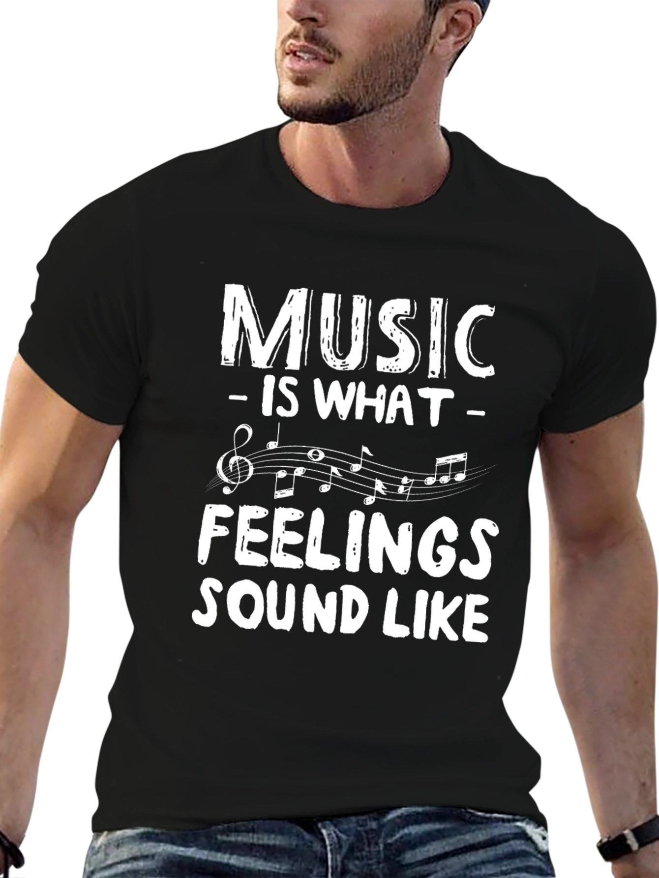 Music is What Feelings Sound Like Tee