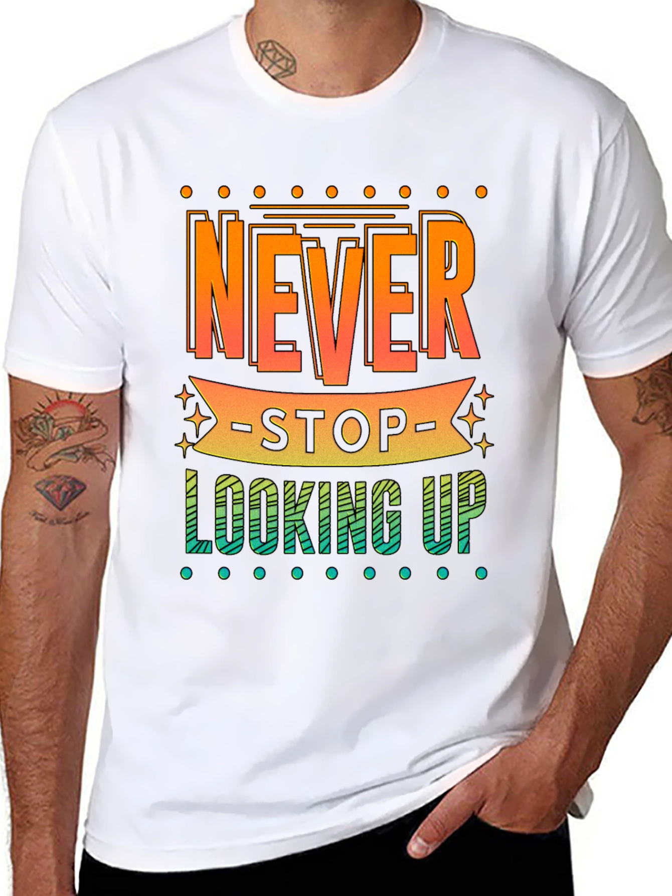 Never Stop Looking Up Graphic Tee