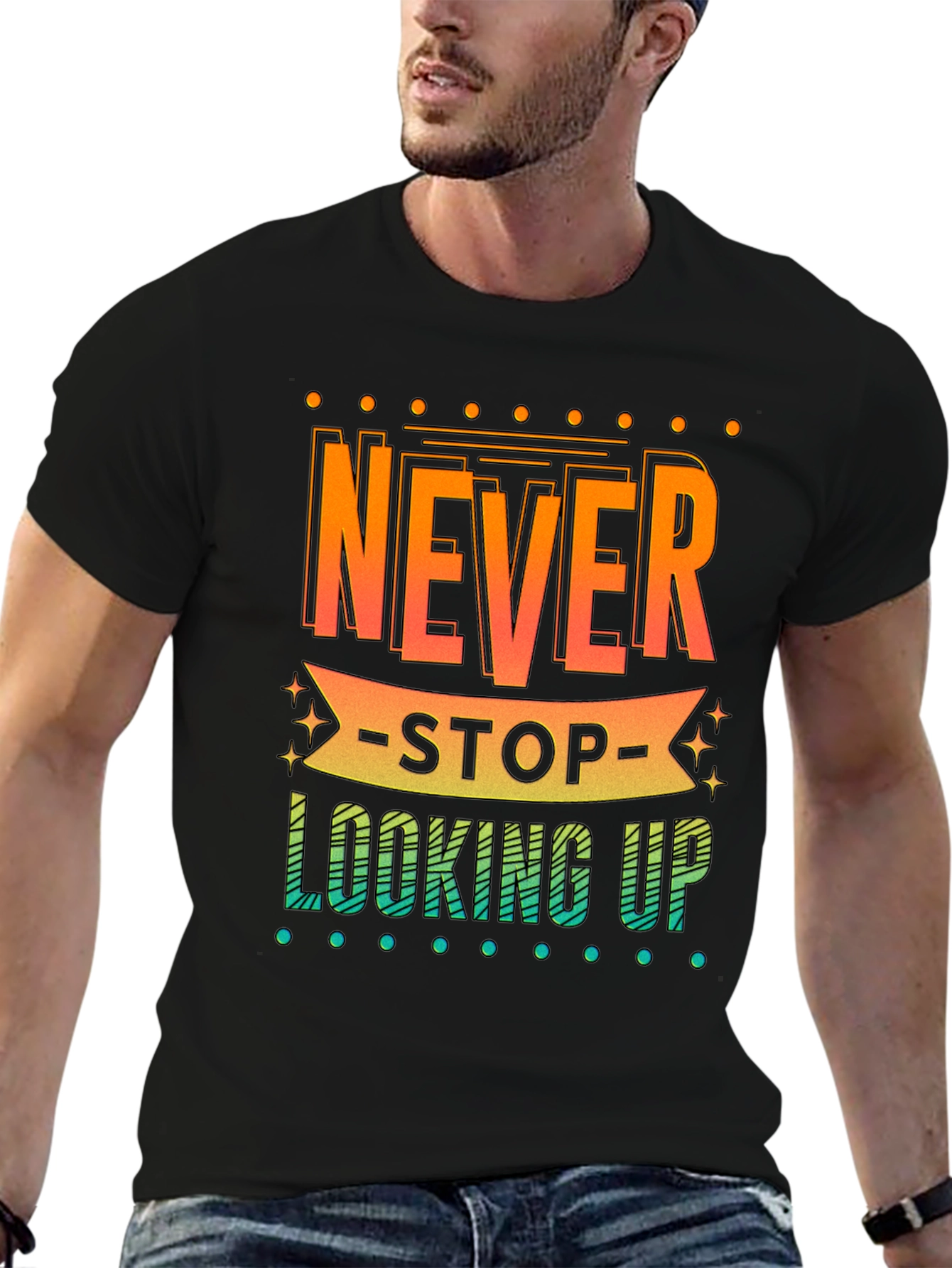Never Stop Looking Up Graphic Tee