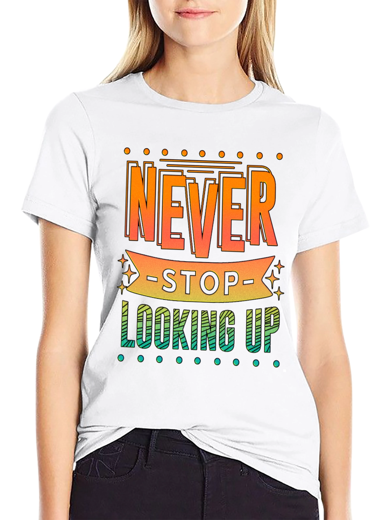 Never Stop Looking Up Graphic Tee