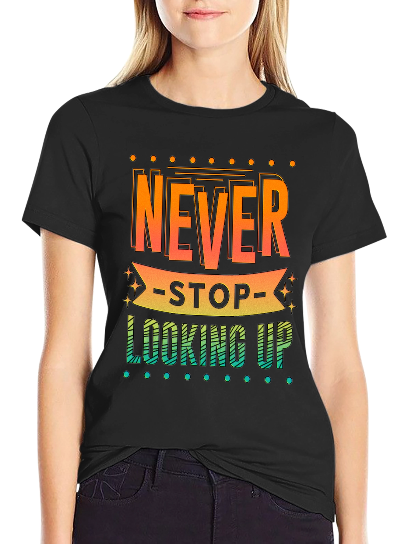 Never Stop Looking Up Graphic Tee