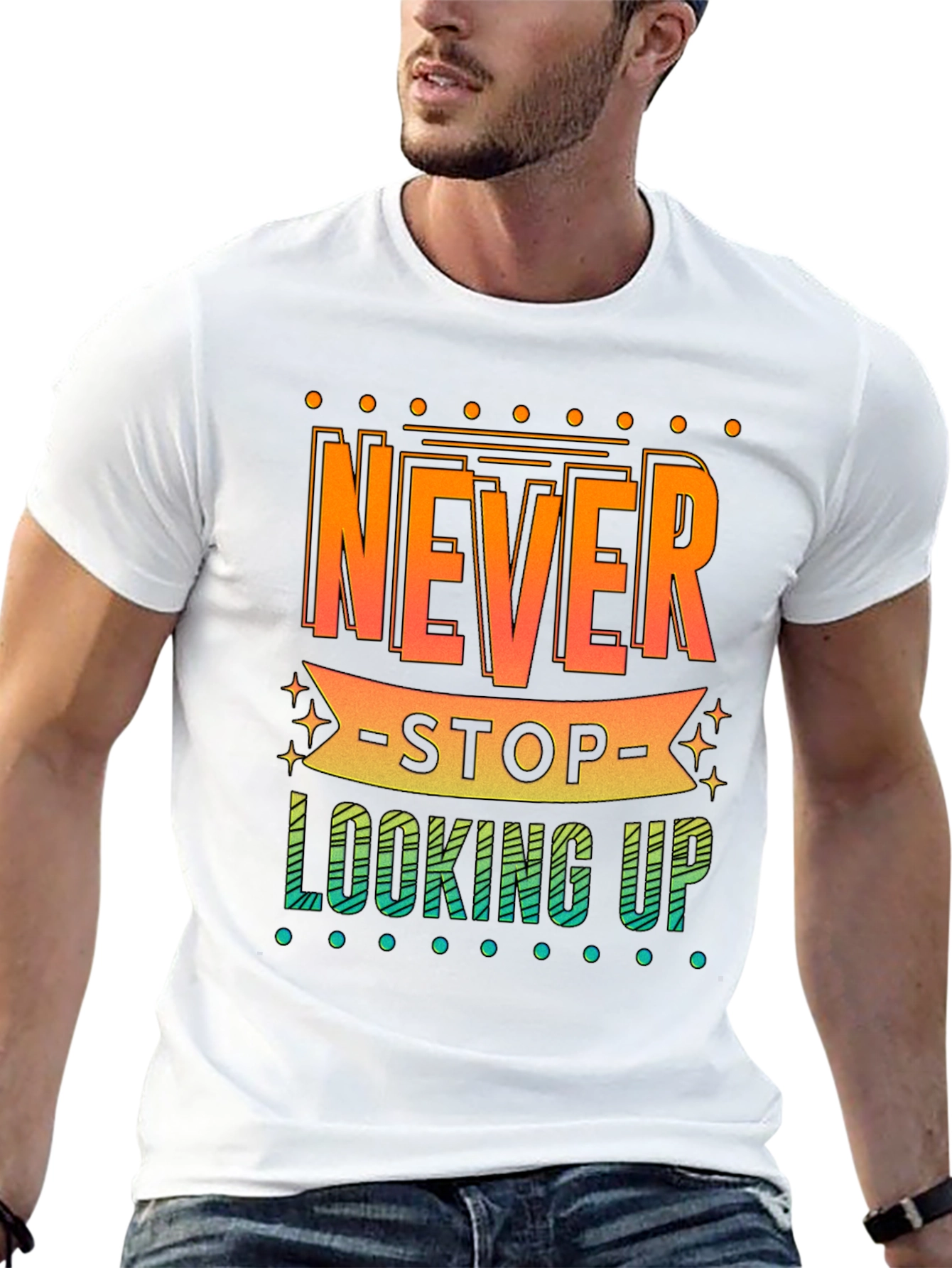 Never Stop Looking Up Graphic Tee