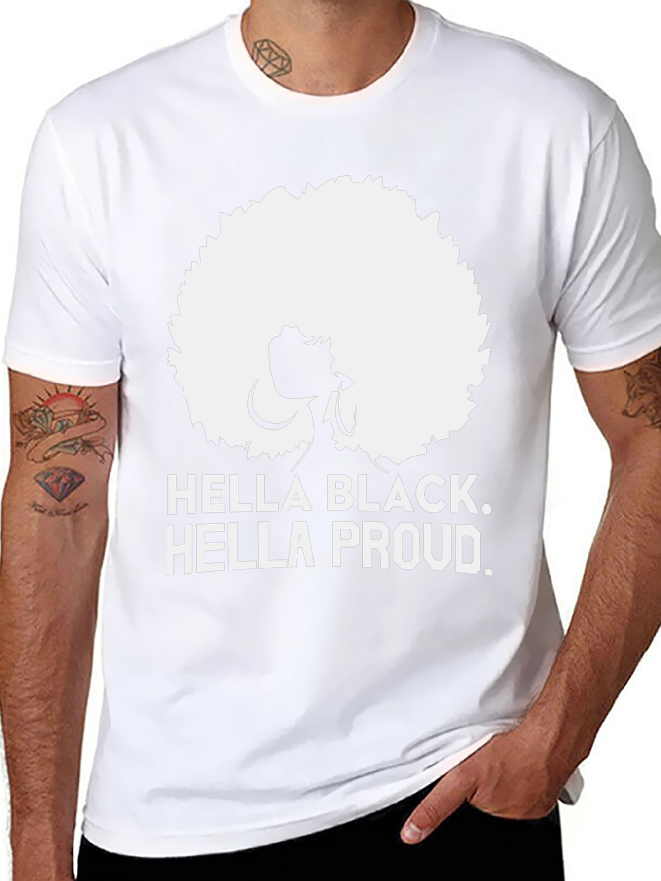 Hella Black Hella Proud Graphic Tee