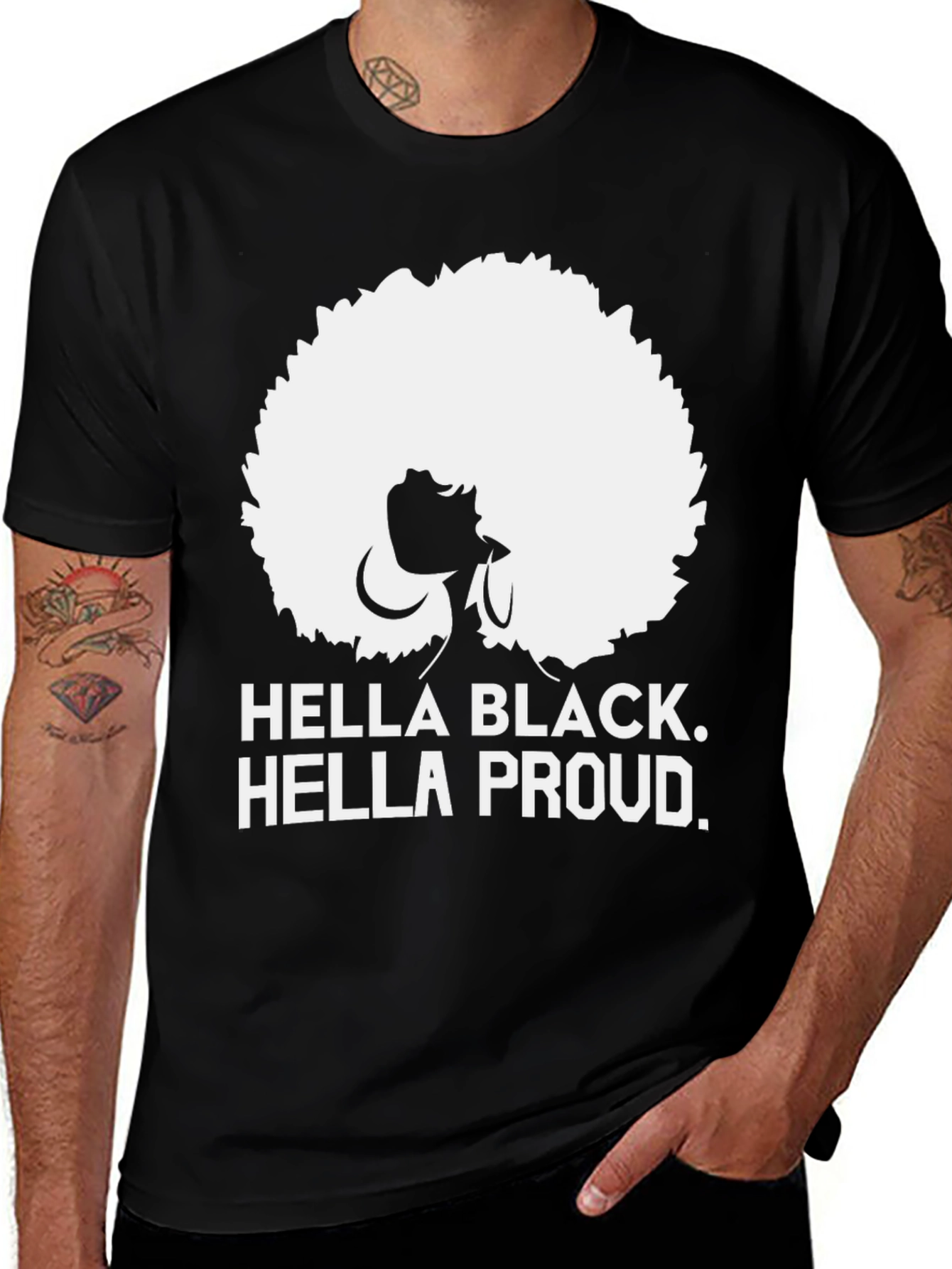 Hella Black Hella Proud Graphic Tee