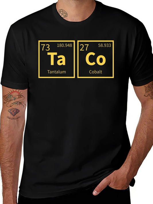Taco Elements T-Shirt - Chemistry Pun Tee