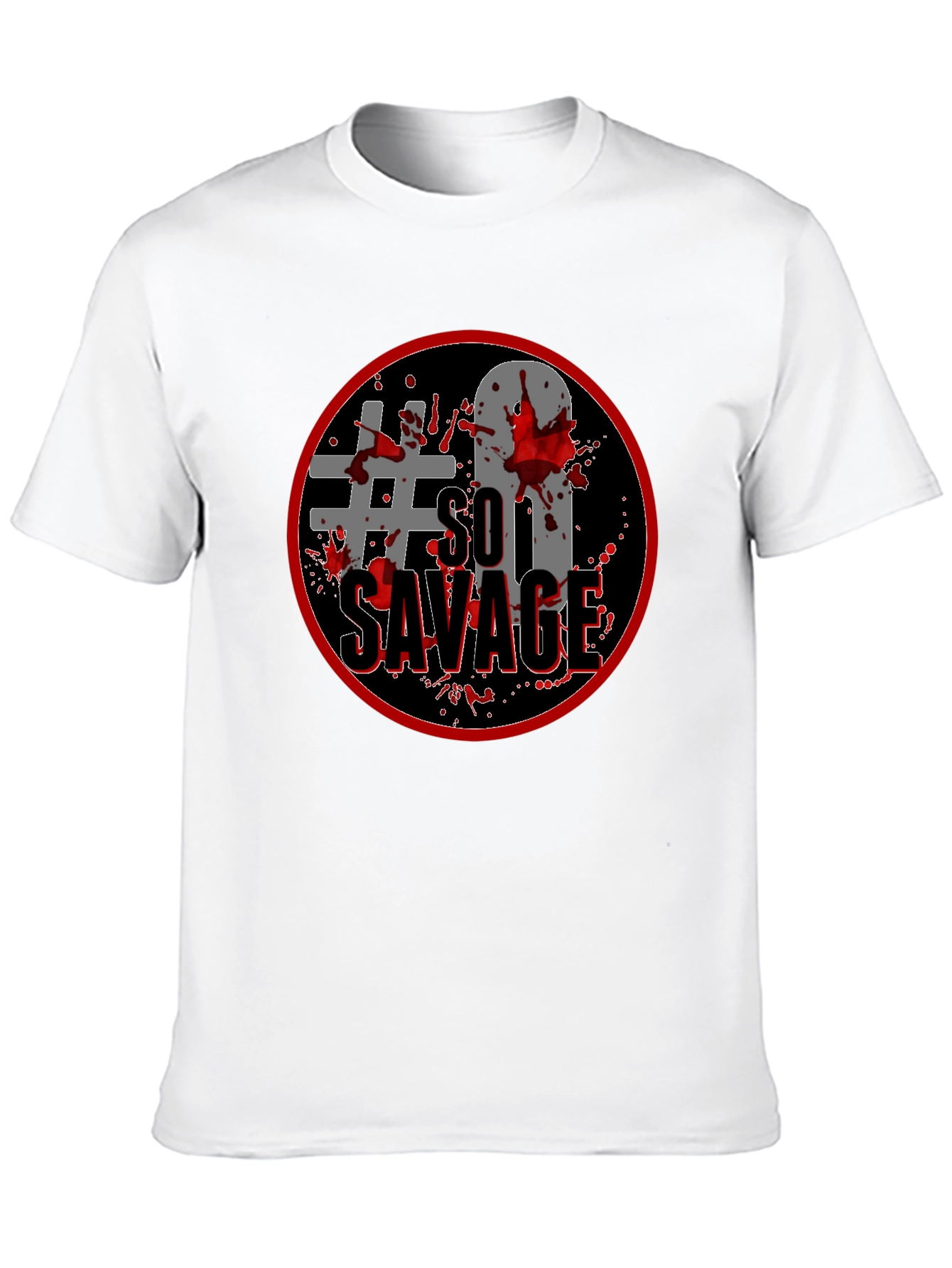 #So Savage Black Graphic Tee