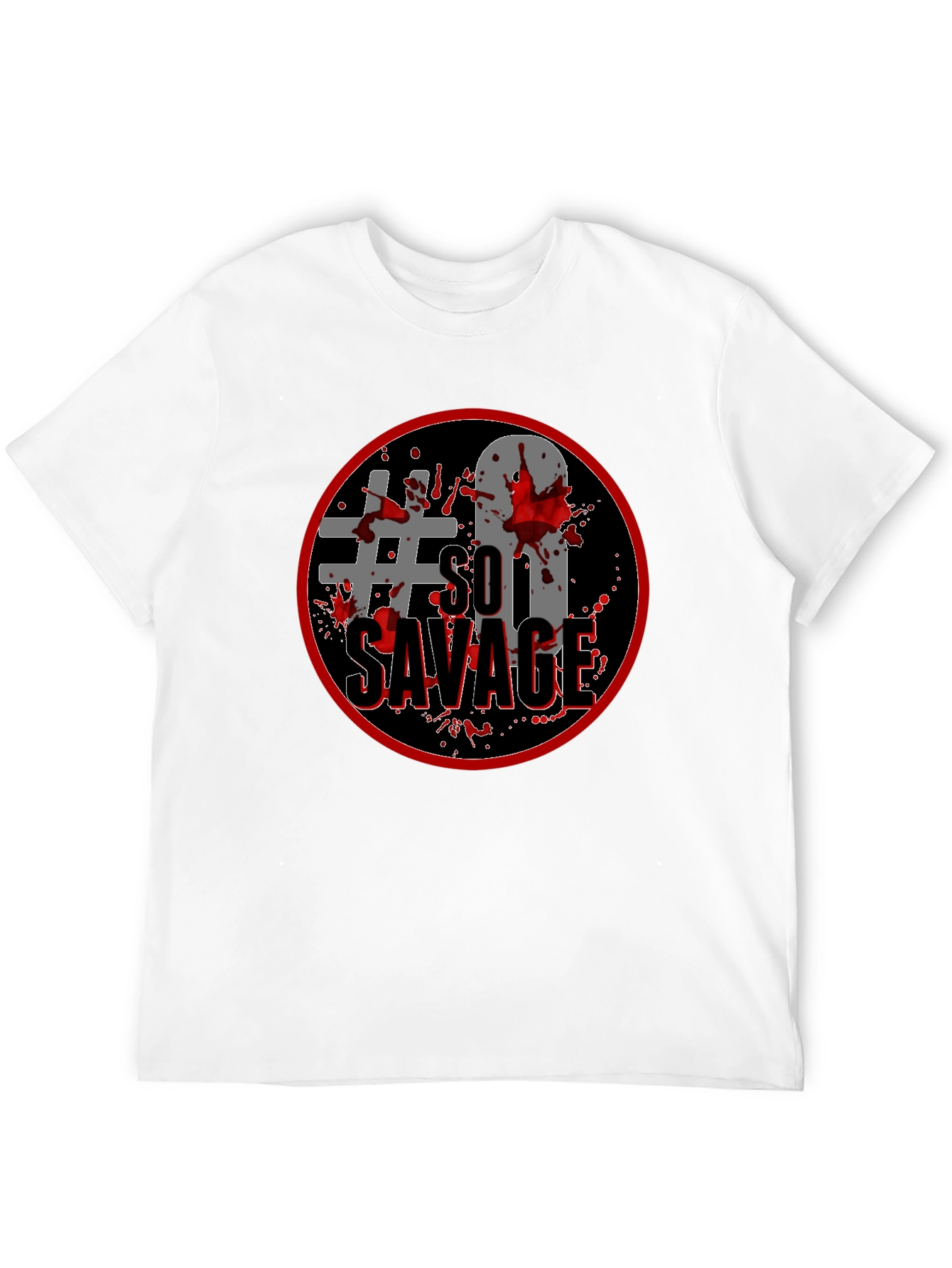 #So Savage Black Graphic Tee