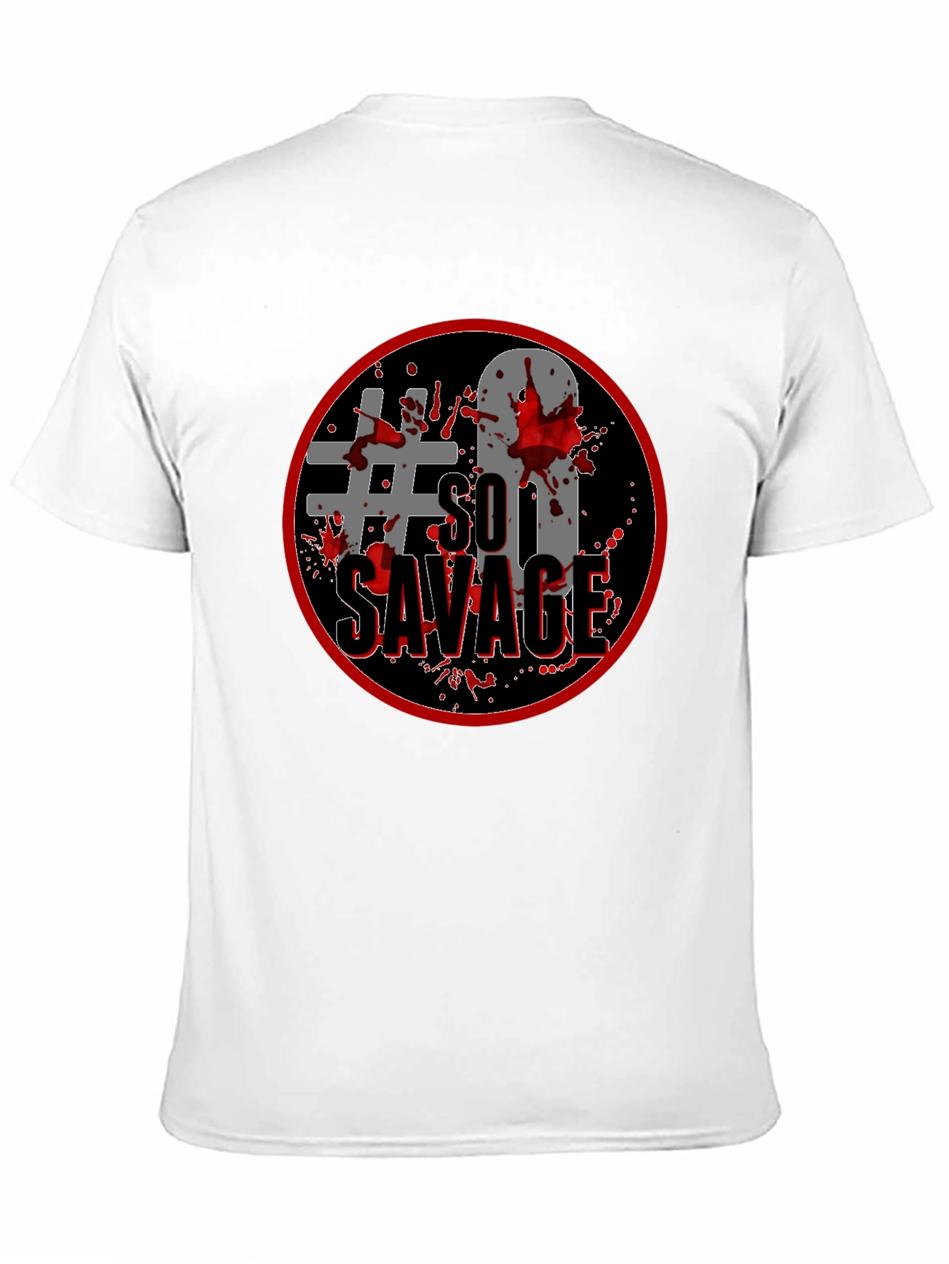 #So Savage Black Graphic Tee