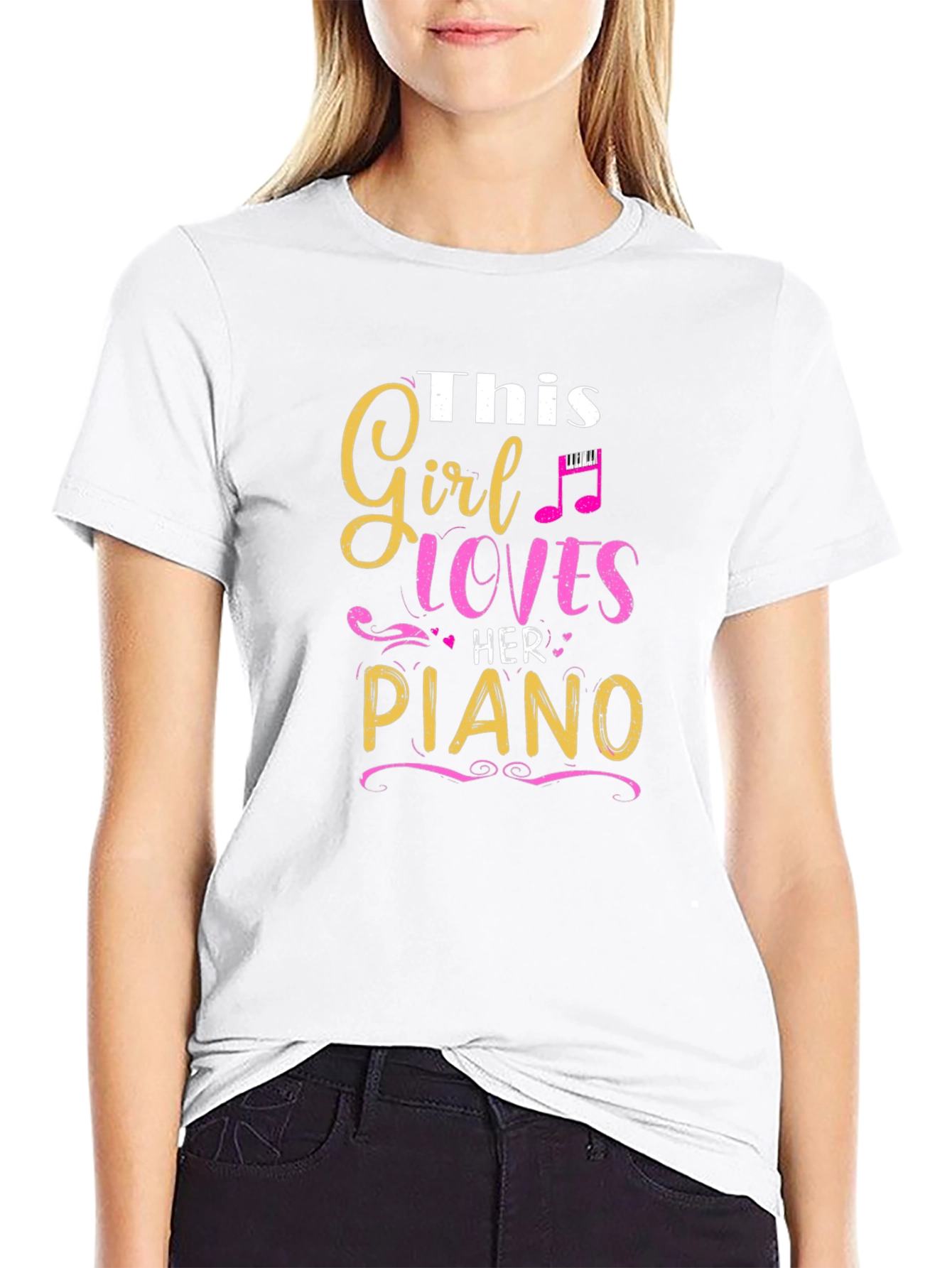 This Girl Loves Piano T-Shirt