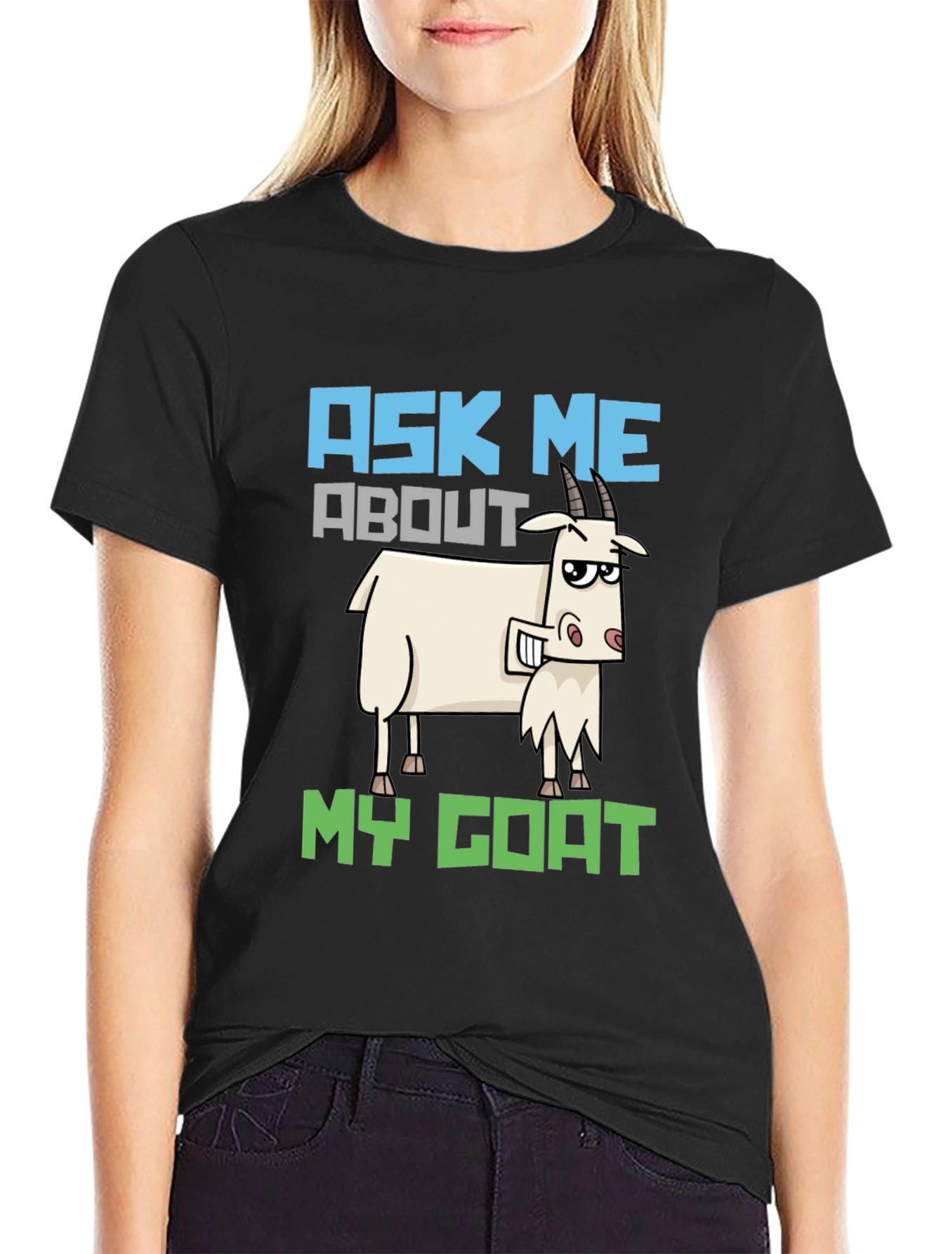 Ask Me About My Goat T-Shirt Funny Animal Tee