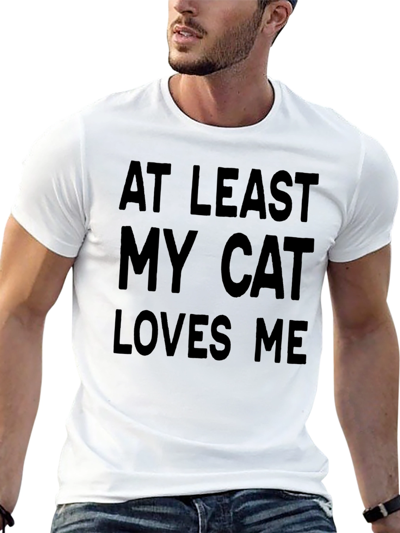 At Least My Cat Loves Me Graphic Tee