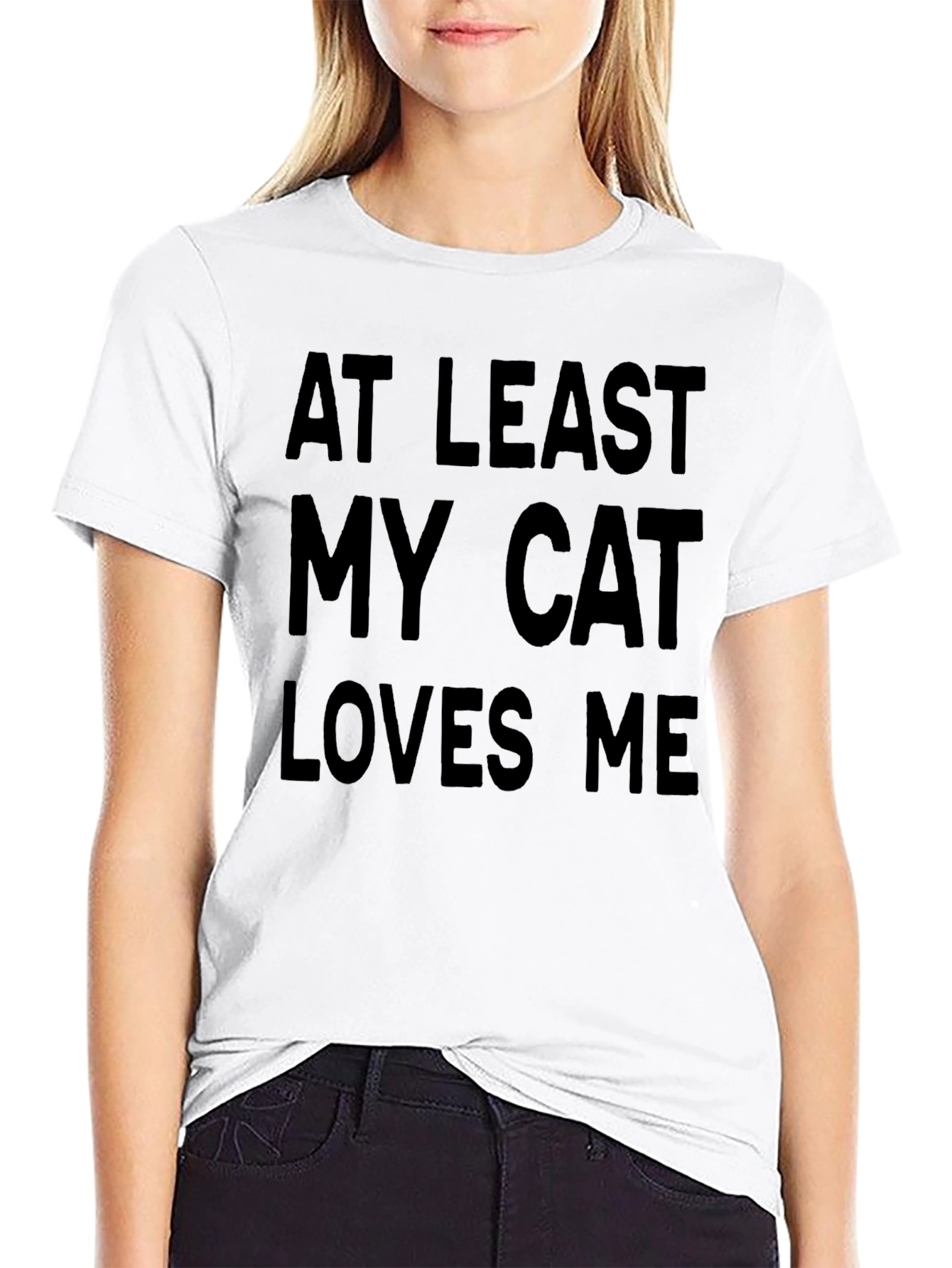 At Least My Cat Loves Me Graphic Tee
