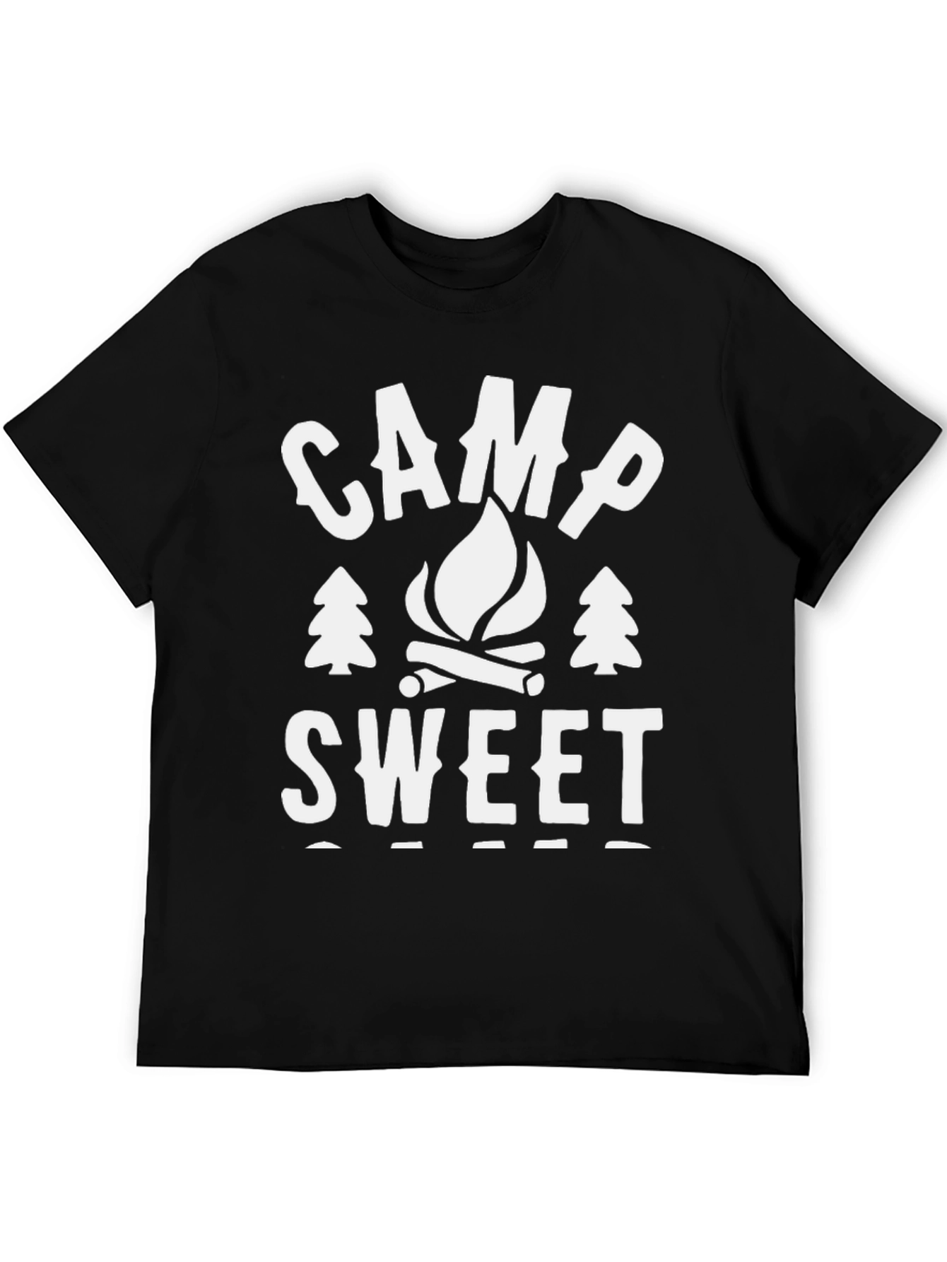 Camp Sweet T-Shirt - Black Camping Graphic Tee
