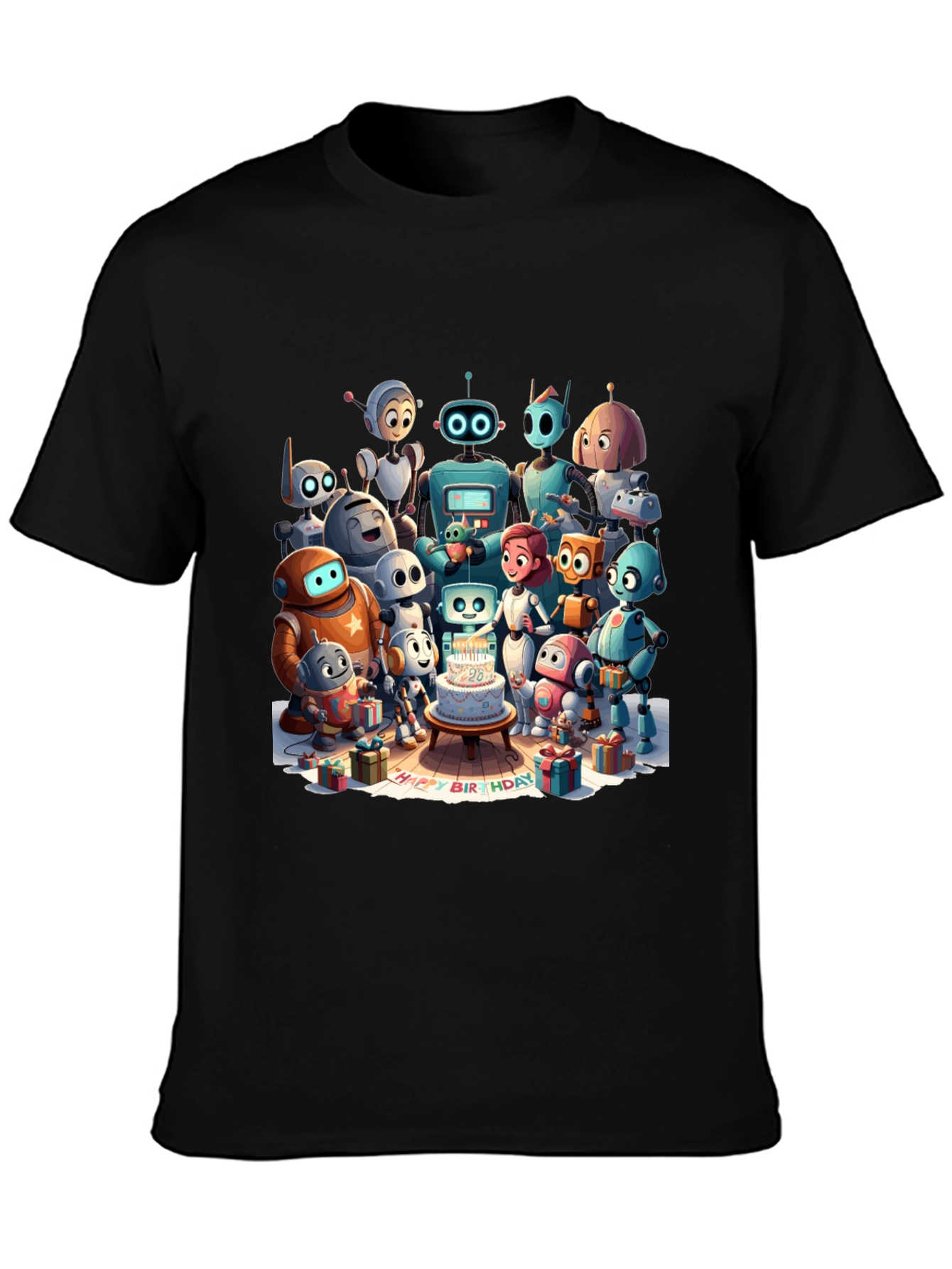 Robot Birthday Party T-Shirt