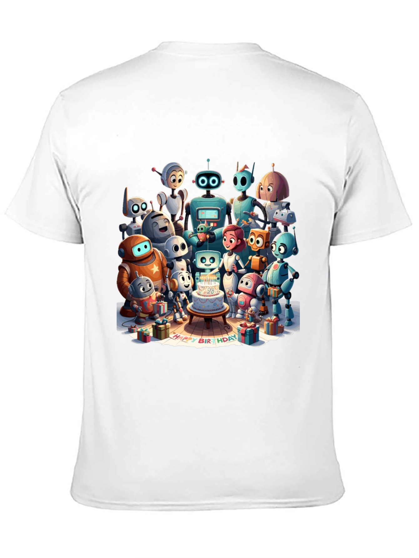 Robot Birthday Party T-Shirt