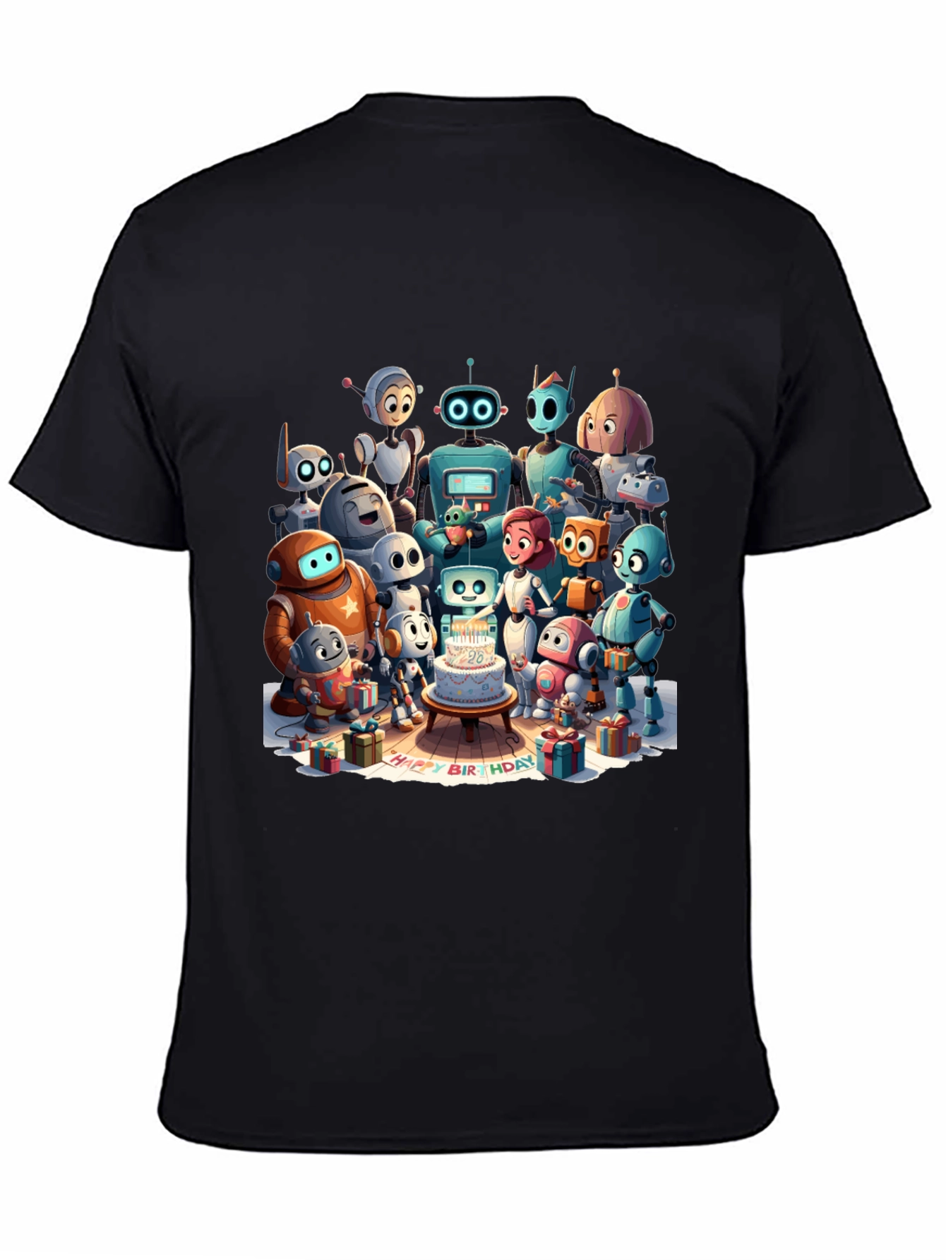 Robot Birthday Party T-Shirt