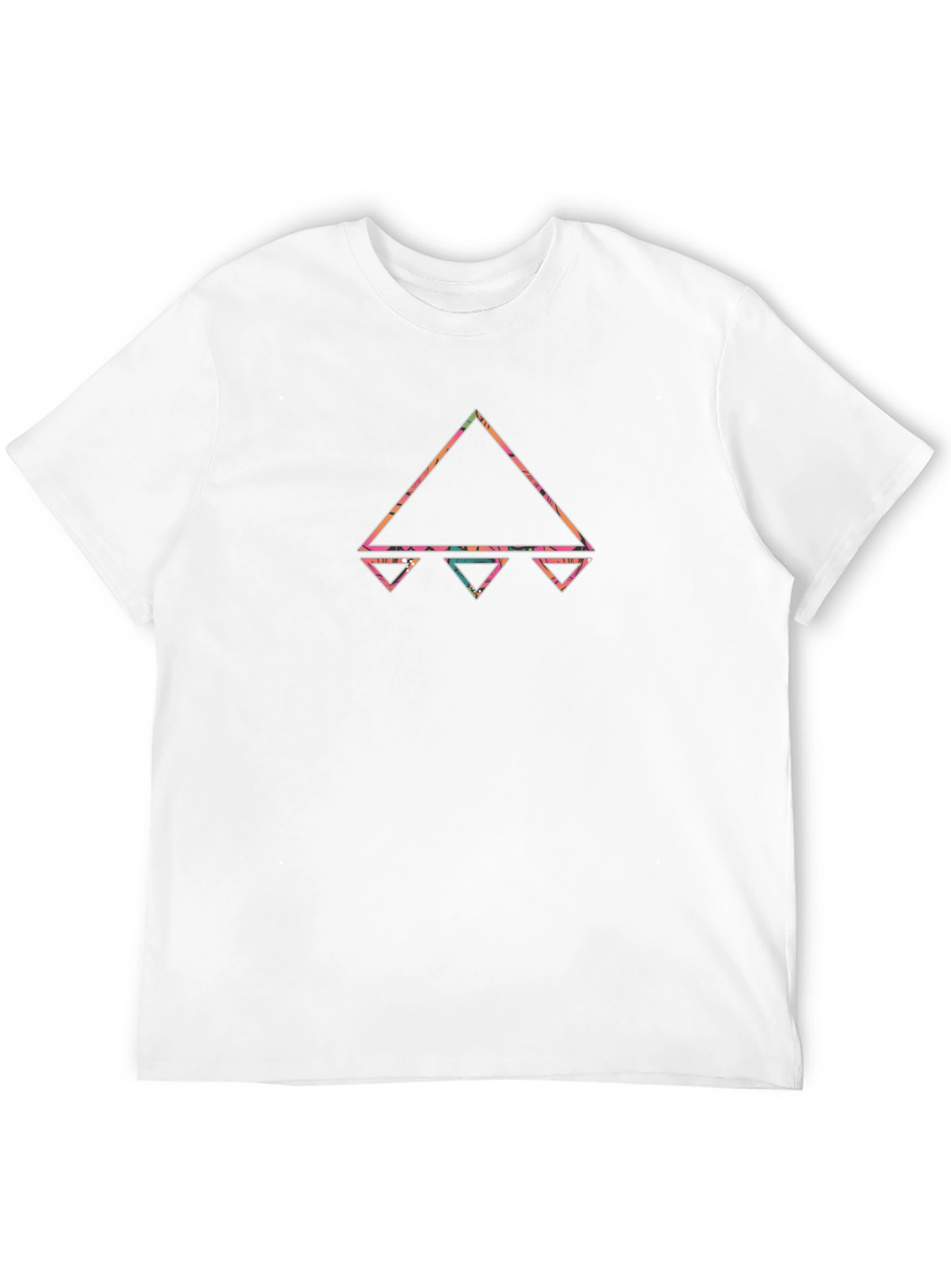 Geometric Triangle Graphic Tee - Stylish Menswear