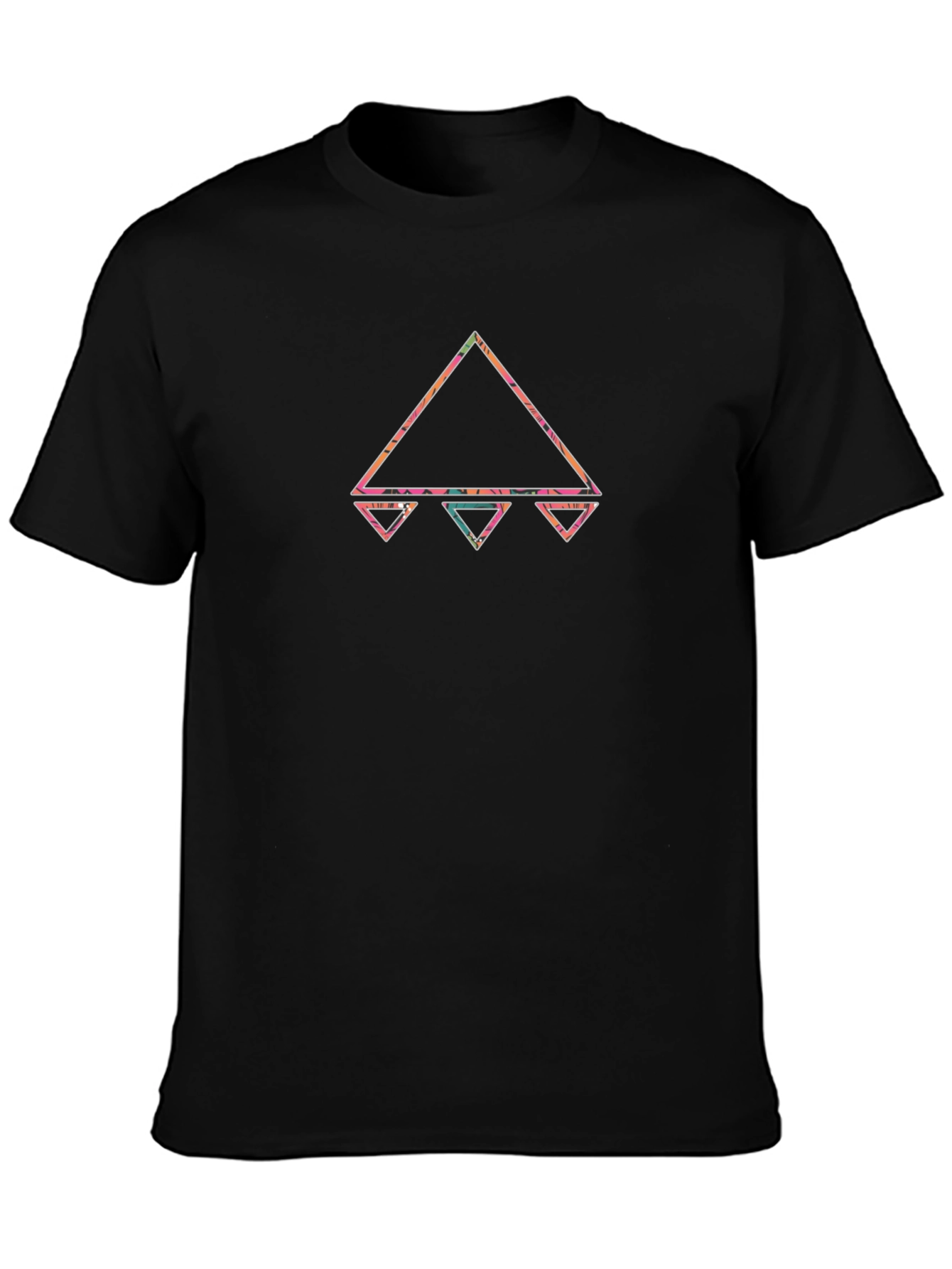 Geometric Triangle Graphic Tee - Stylish Menswear