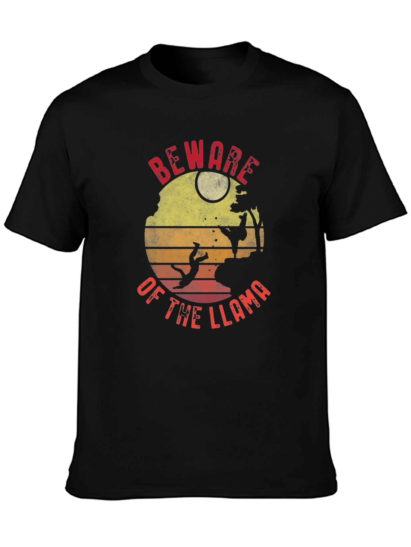 Beware of the Llama Graphic T-Shirt