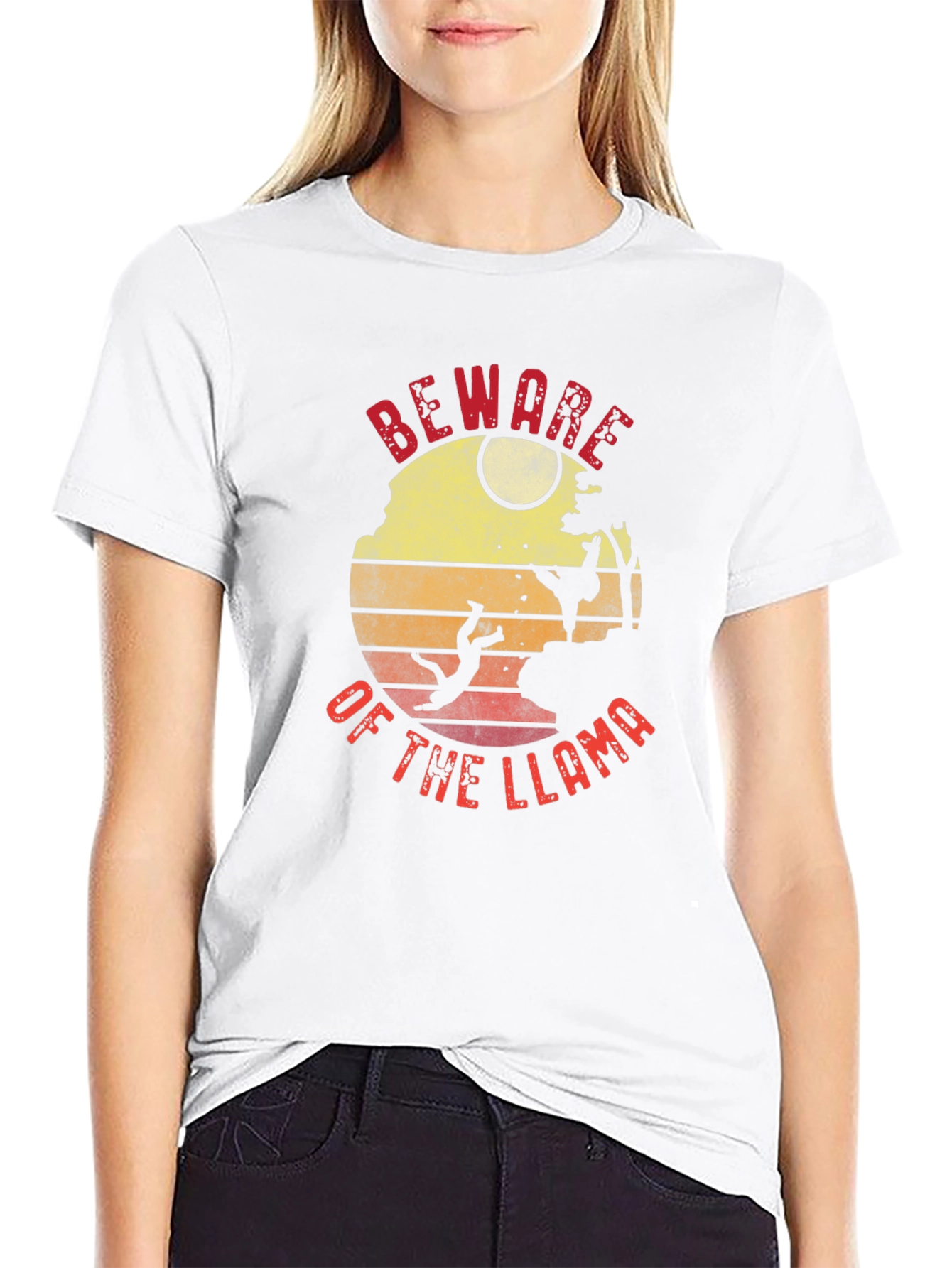 Beware of the Llama Graphic T-Shirt