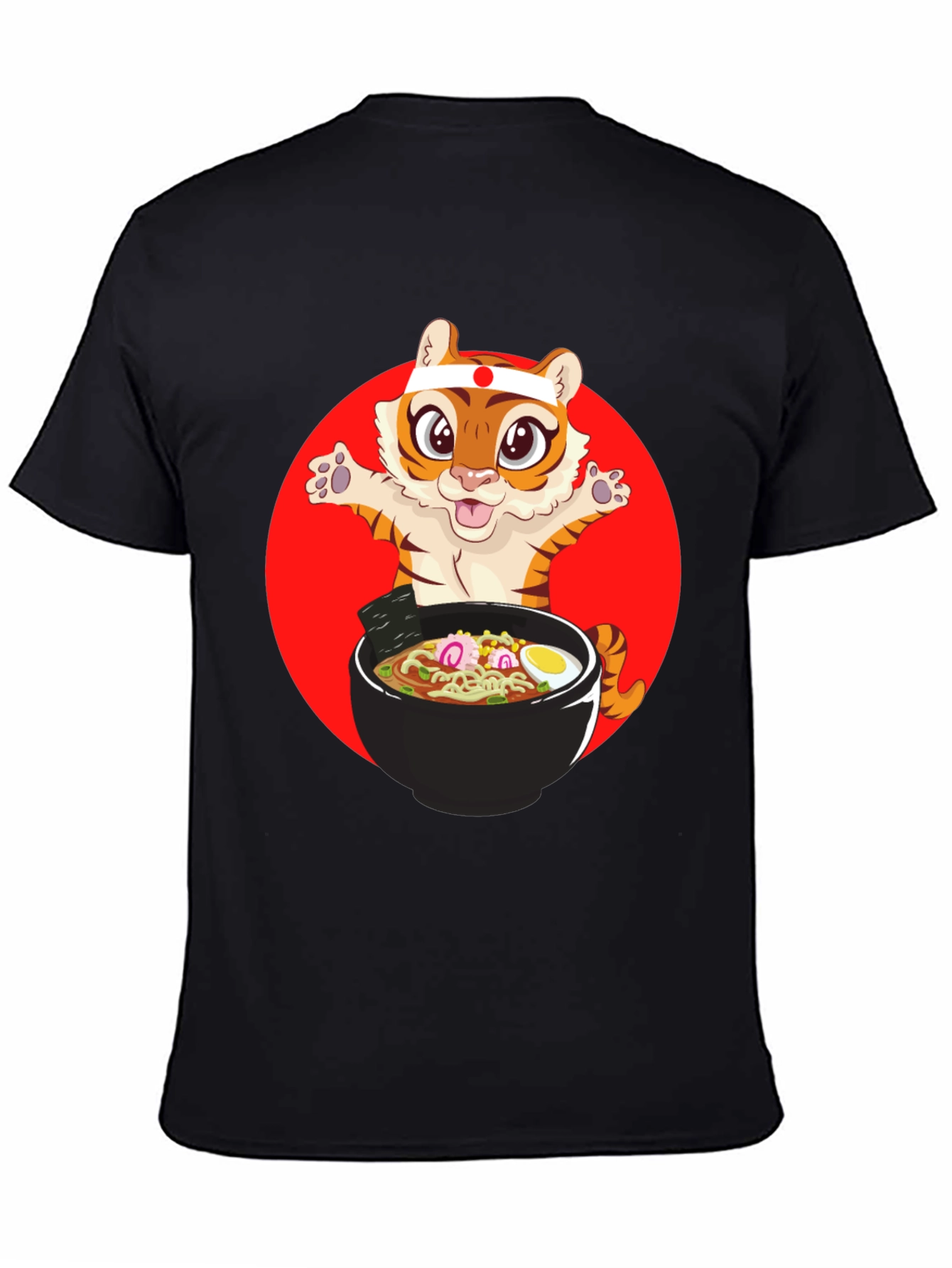 Tiger Ramen T-Shirt - Cute Anime Style