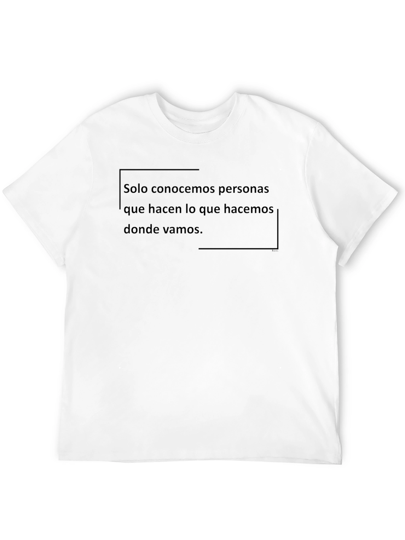 Black T-Shirt with Spanish Text