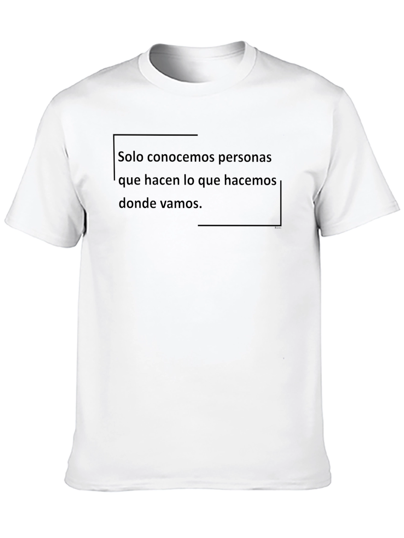Black T-Shirt with Spanish Text