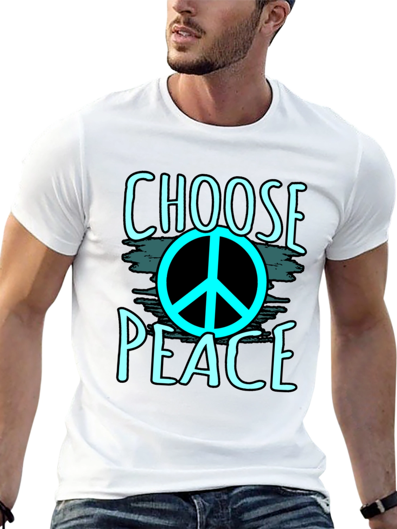 Choose Peace Graphic Tee - Black T-Shirt