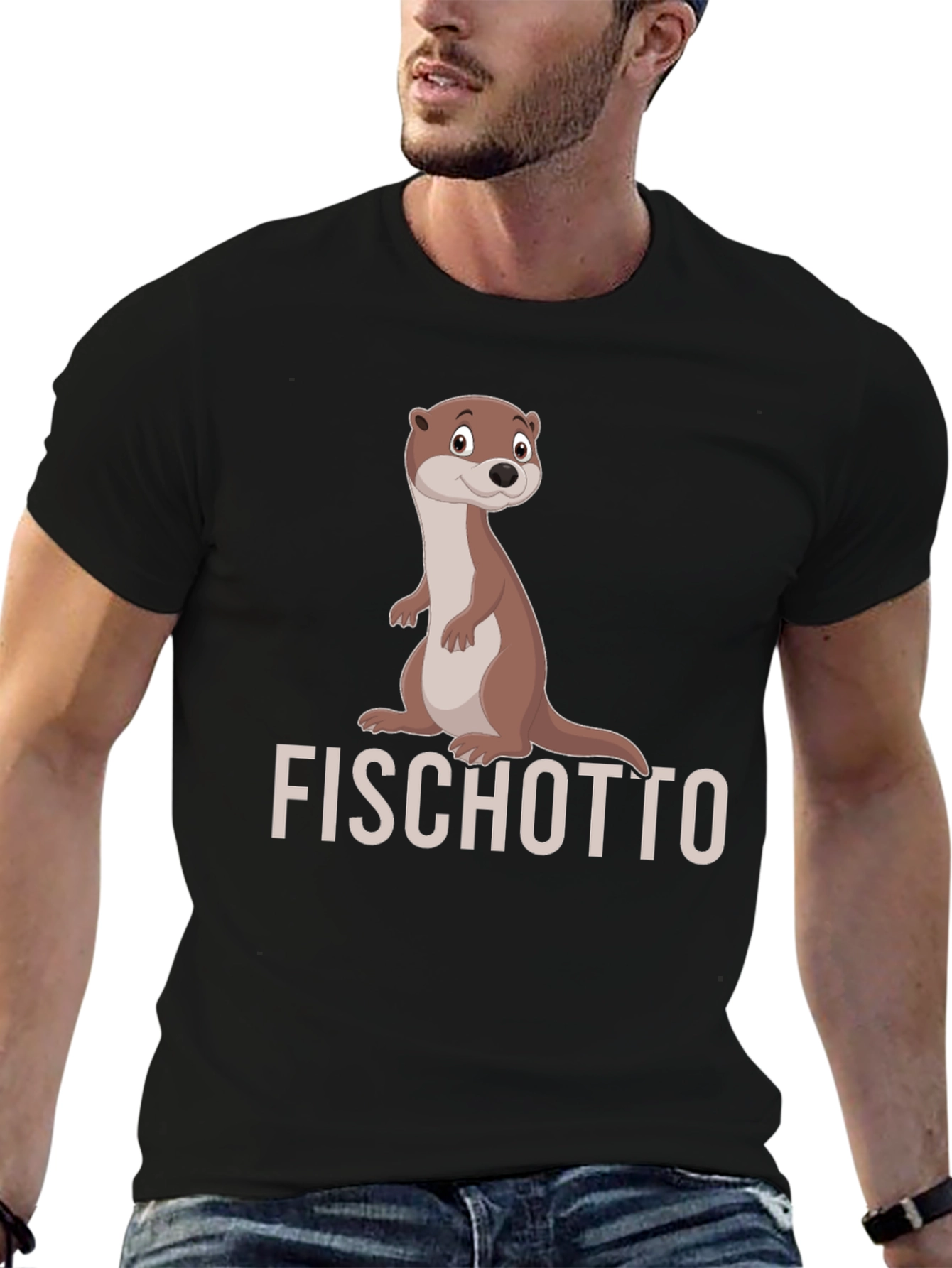 Funny Otter T-Shirt - Fischotto Graphic Tee