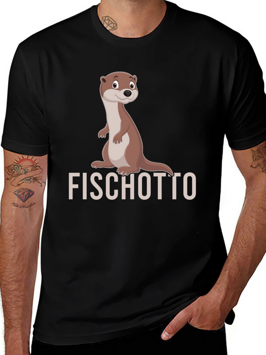 Funny Otter T-Shirt - Fischotto Graphic Tee